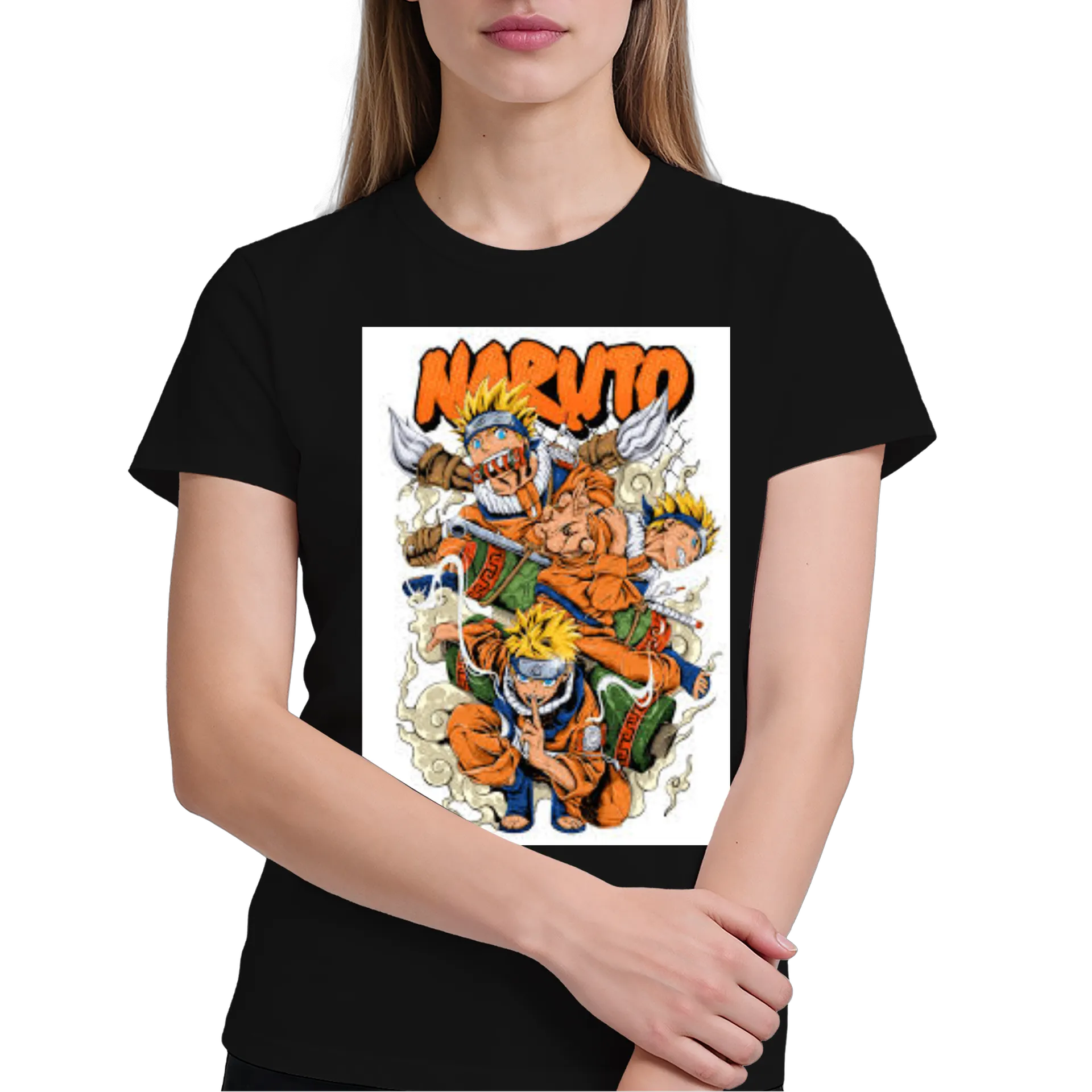 Camiseta Naruto Estampa Cartoon 100% Algodão - Imagem 4