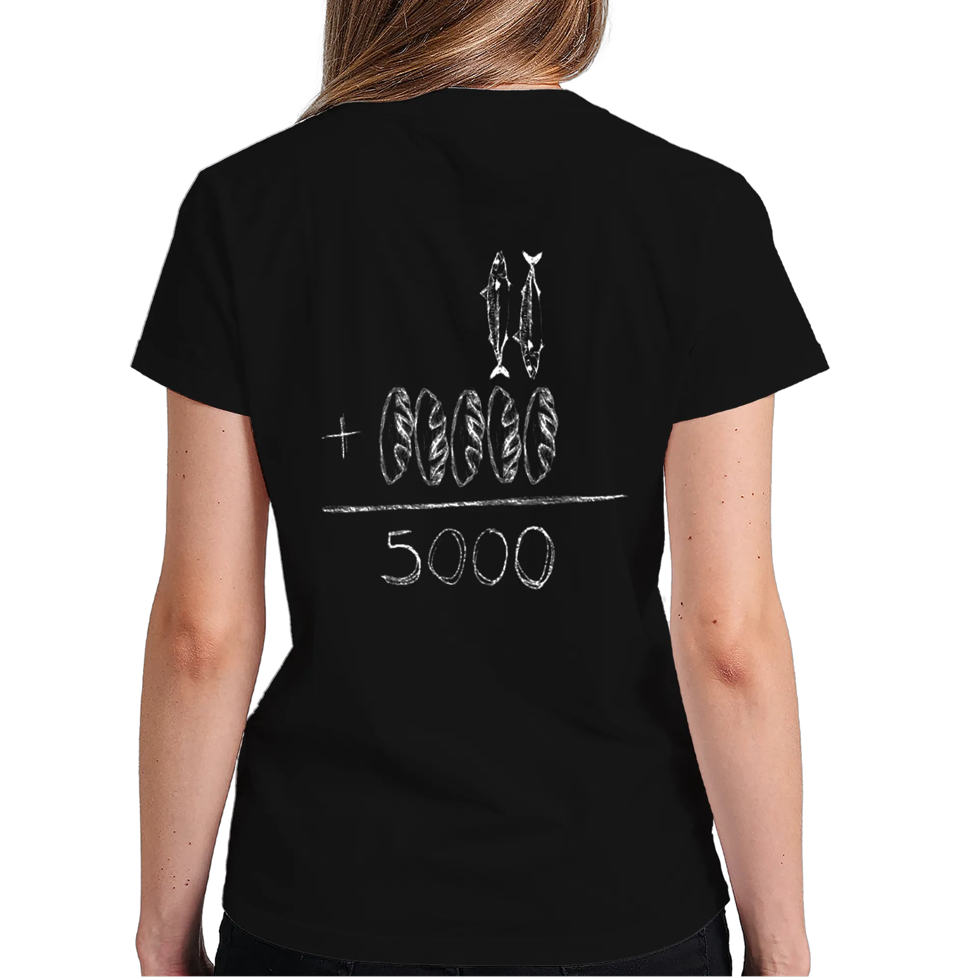 Camiseta Estampa Peixes Brancos 100% Algodão - Imagem 6