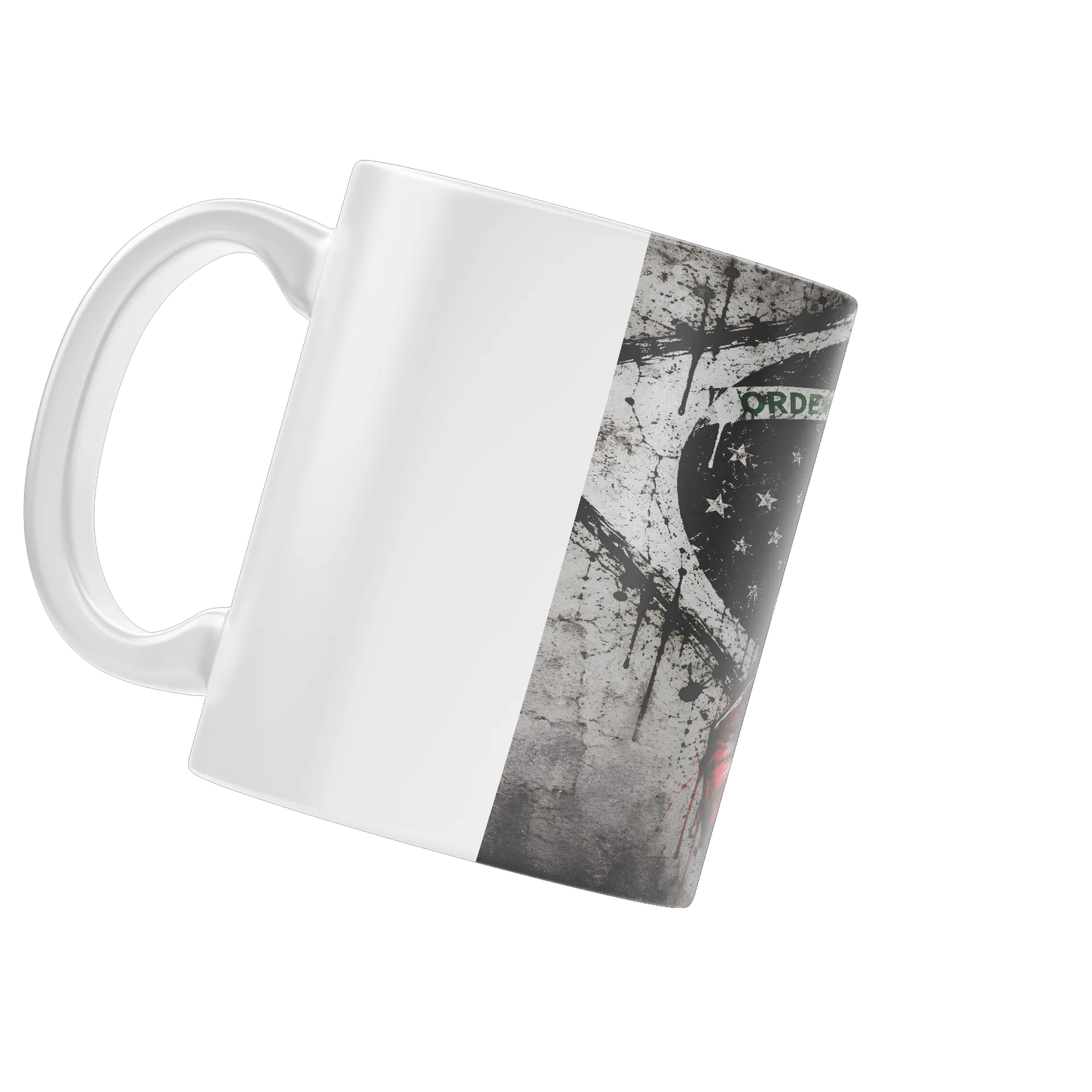 Caneca Mão em Sinal de Paz Estilo Grunge 325ml - Imagem 4