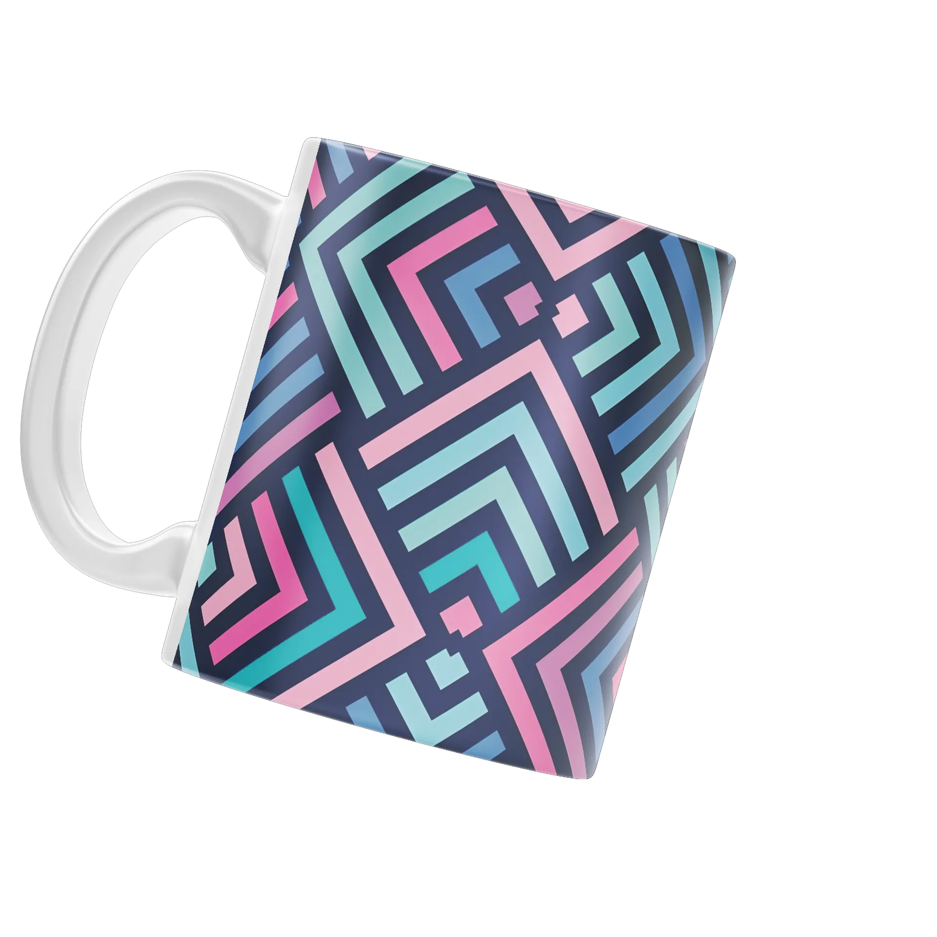 Caneca Estampa Geométrica Neon 325ml - Imagem 3