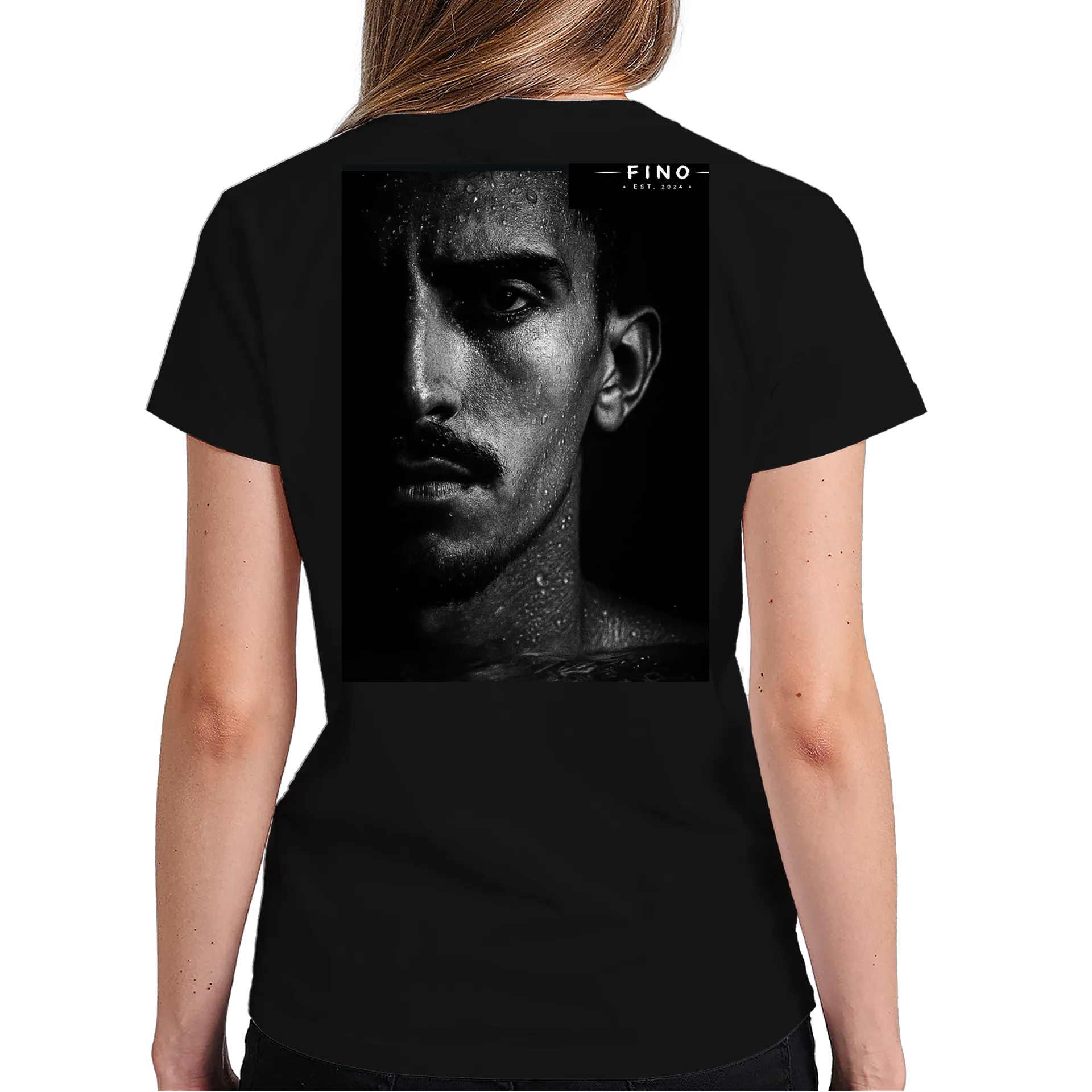 Camiseta fino Corpo Humano Preto 100% Algodão de DANFINO — imagem 5 de 6