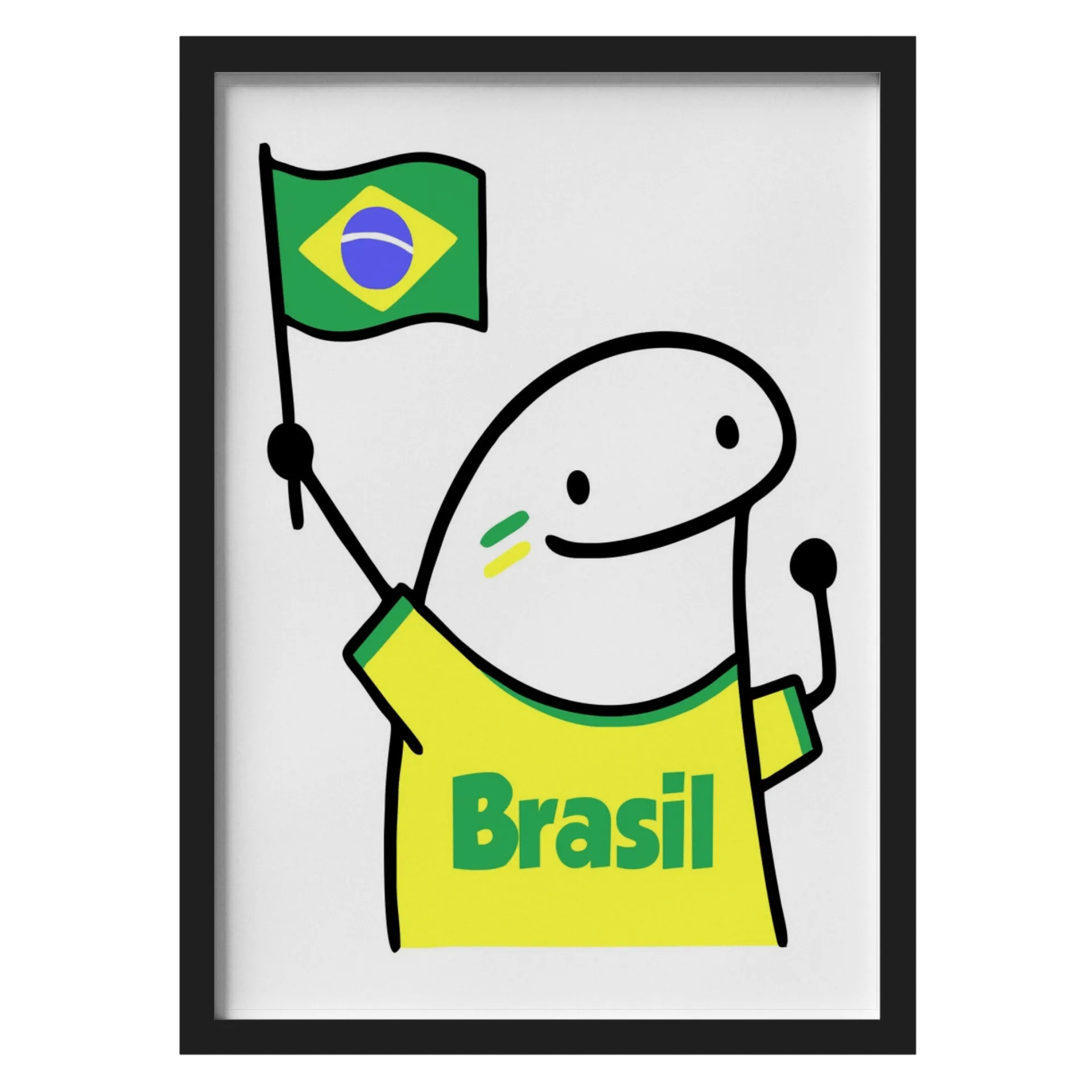 Quadro A3 personalizado rumo ao hexa de alciliane