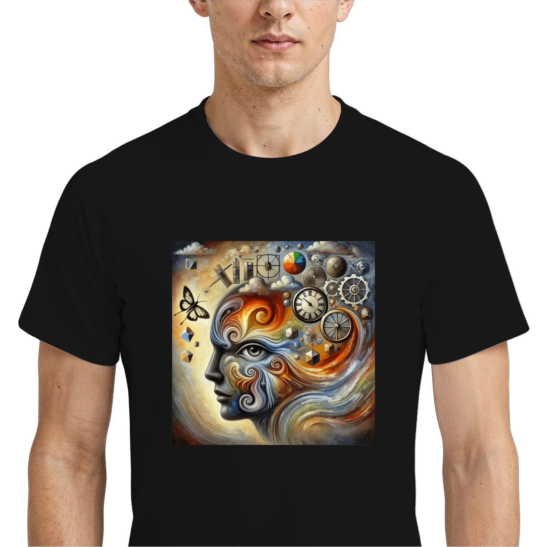Camiseta Dry Fit Arte Abstrata Colorida 100% Polyester - Imagem 4