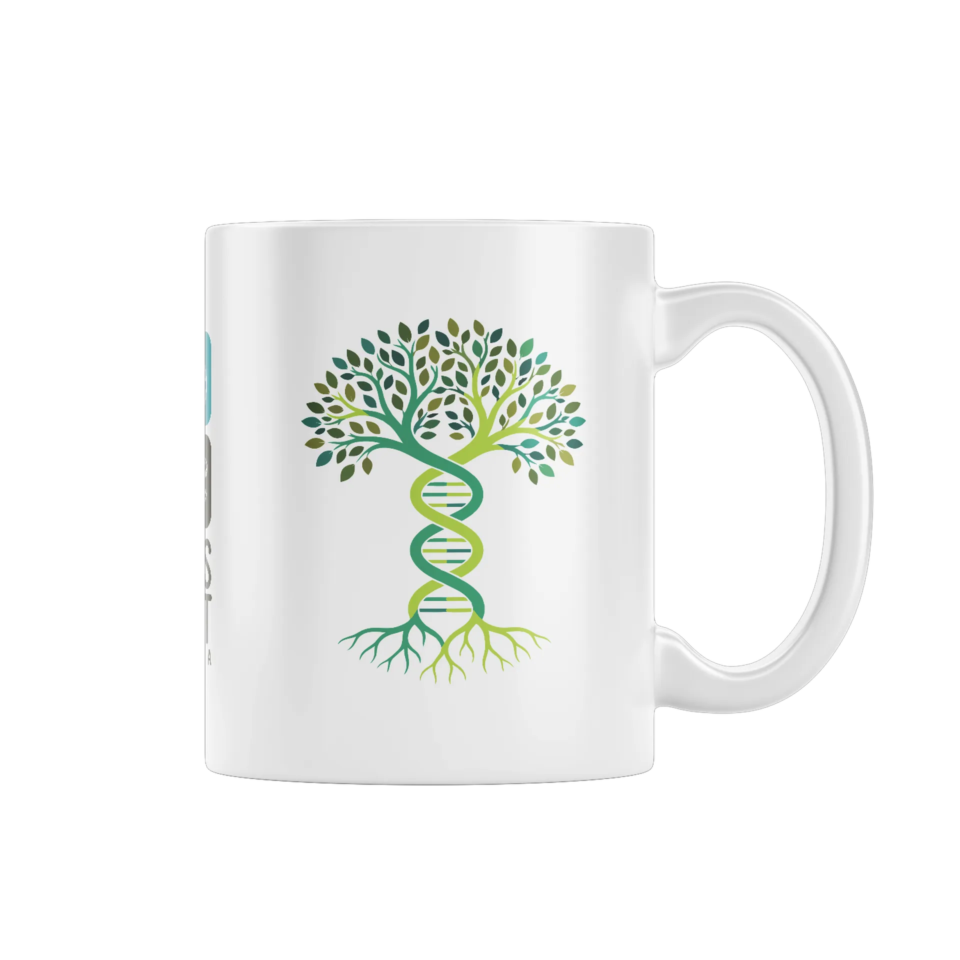 Caneca Porcelana Árvore fita de DNA 325ml - Imagem 1