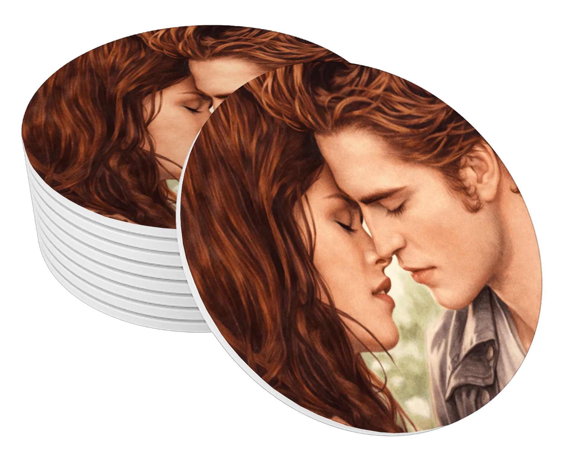 Porta-copos da bela e eduarte - Imagem 1