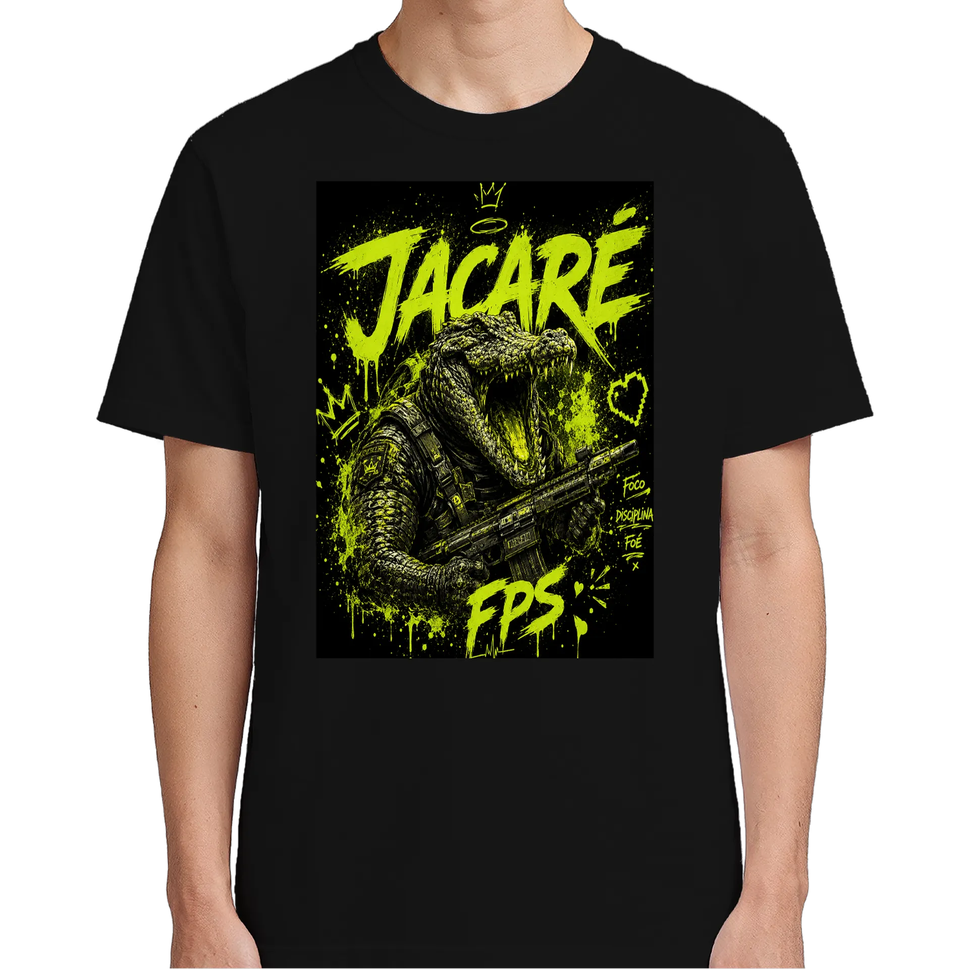 Camiseta Personalizada Preto 100% Algodão - Imagem 5