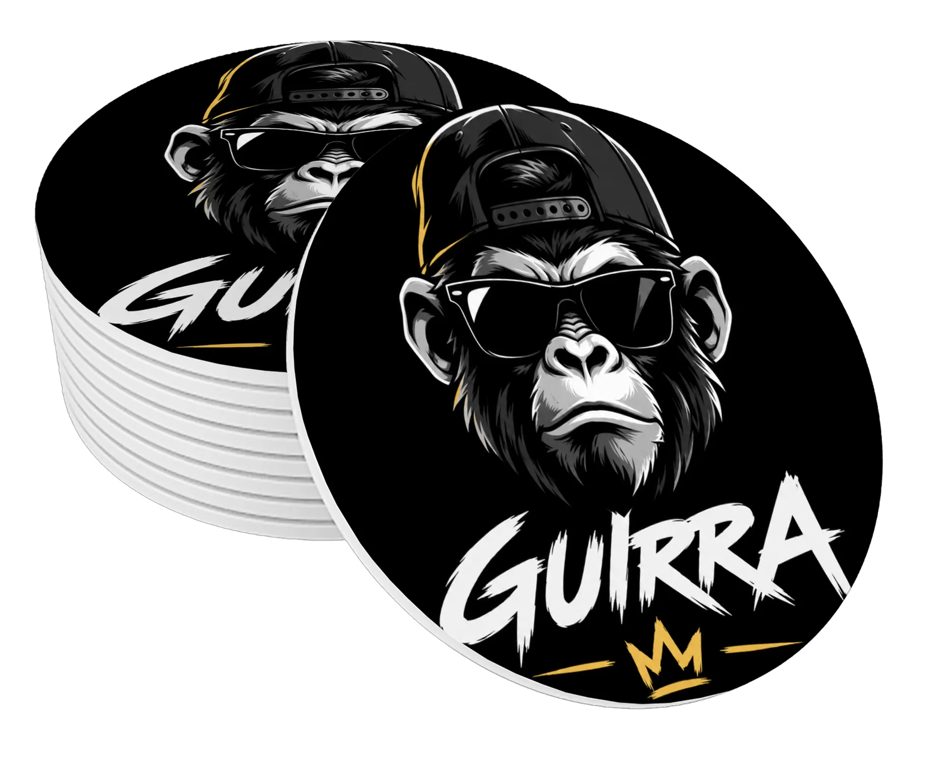 Porta-copo Gorra Monkey MDF de Anaclara — imagem 1 de 3