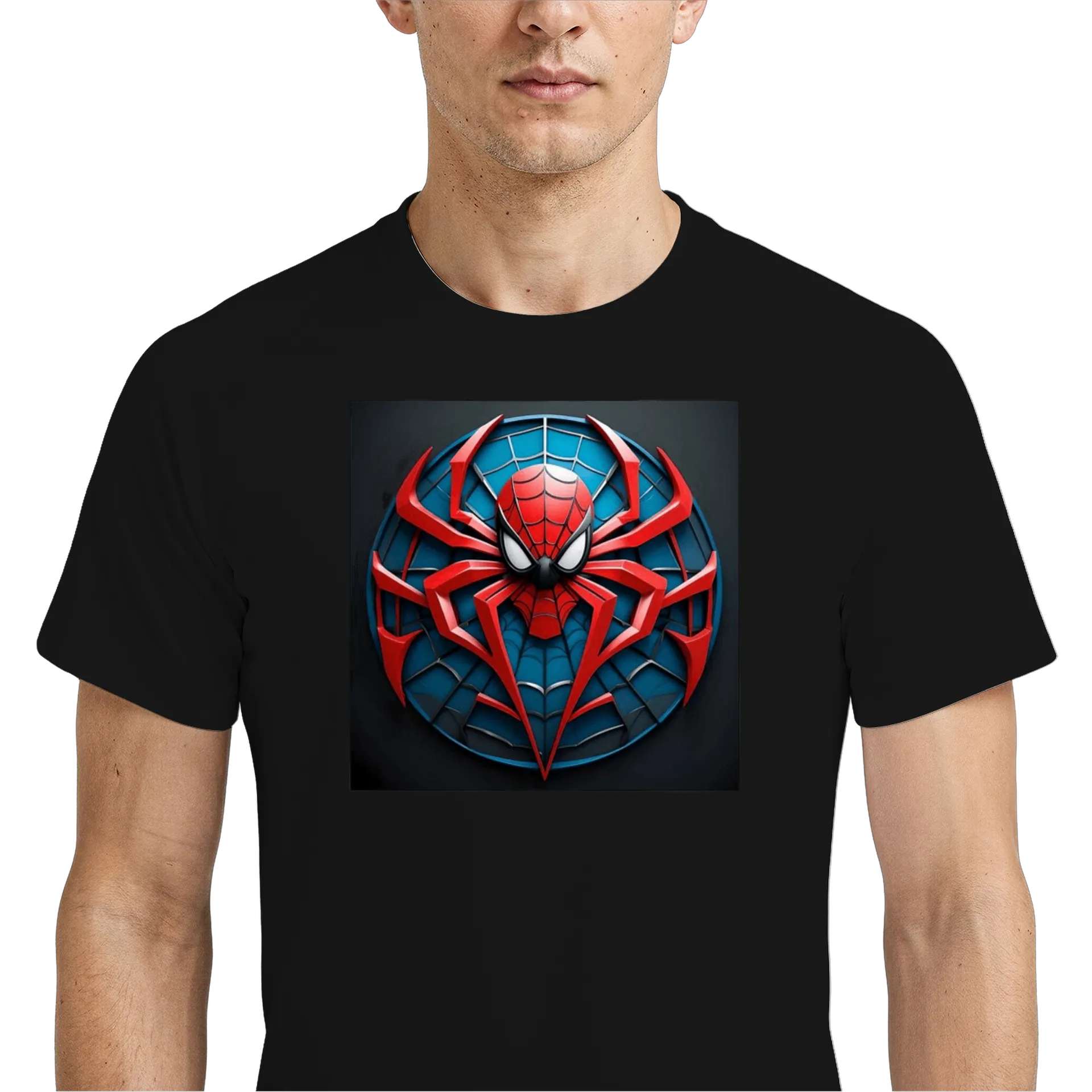 Camiseta Dry Fit Aranha Vermelha Estampa Personalizada - Imagem 4