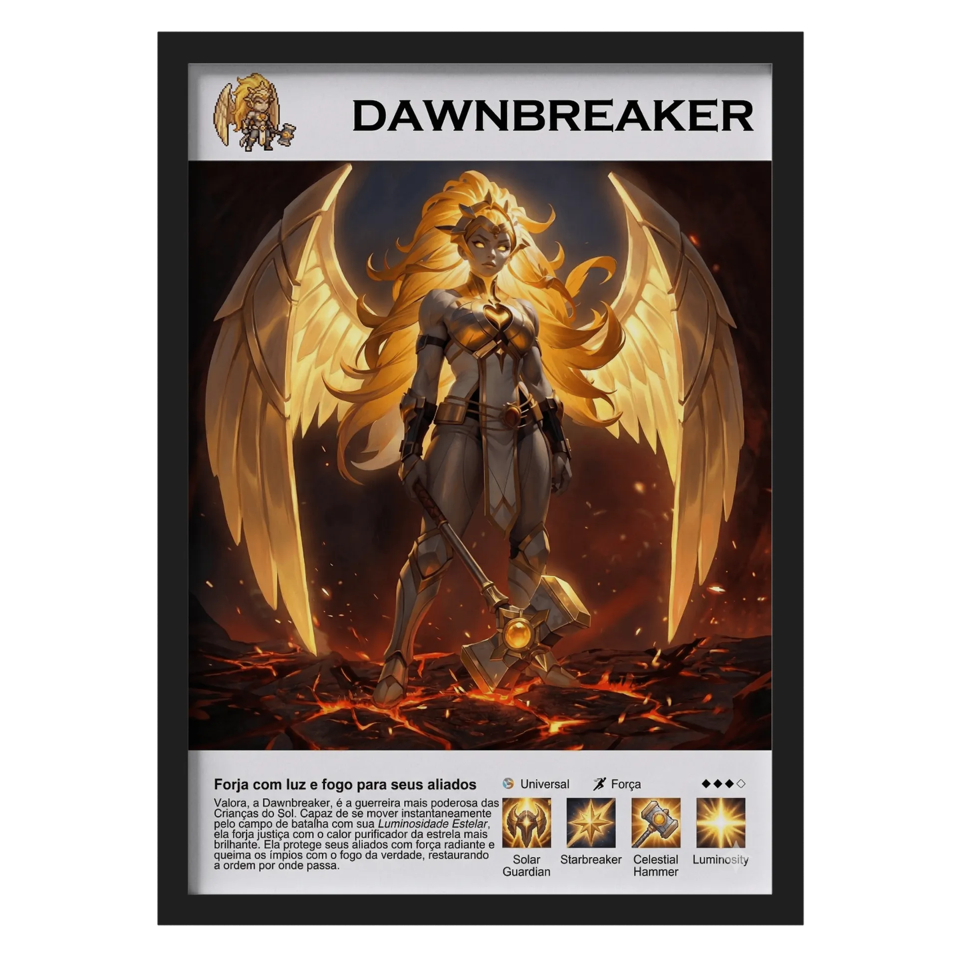 Quadro A3 Dawnbreaker Exclusivo - Imagem 1