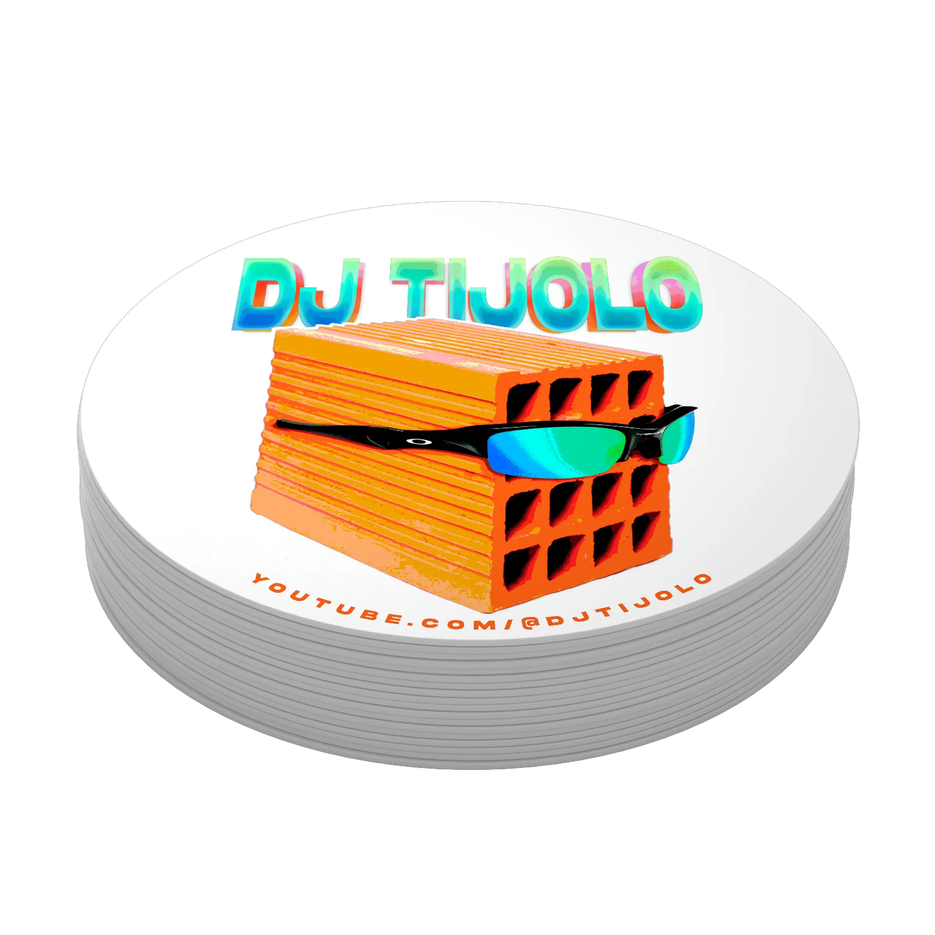Porta-copos DJ TIJOLO Clássico - Branco de DJ TIJOLO — imagem 3 de 3