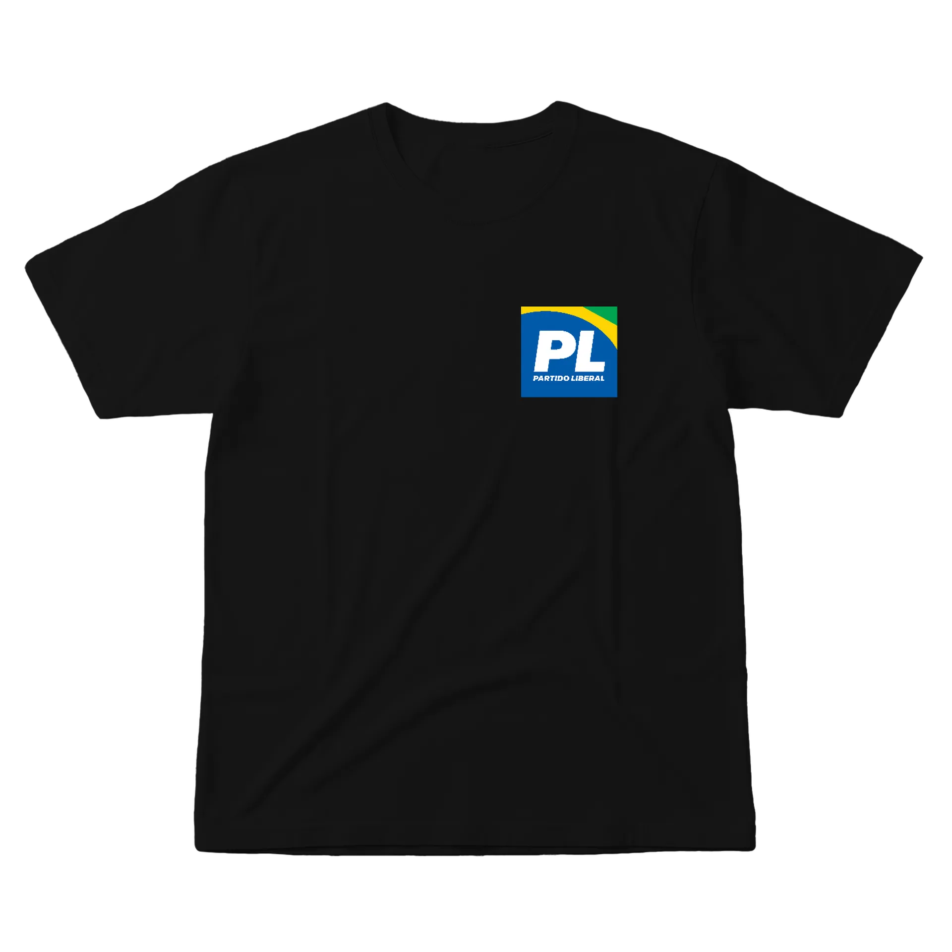 Camiseta Bandeira Do Brasil Frente Bolsonaro 100% Algodão - Imagem 1