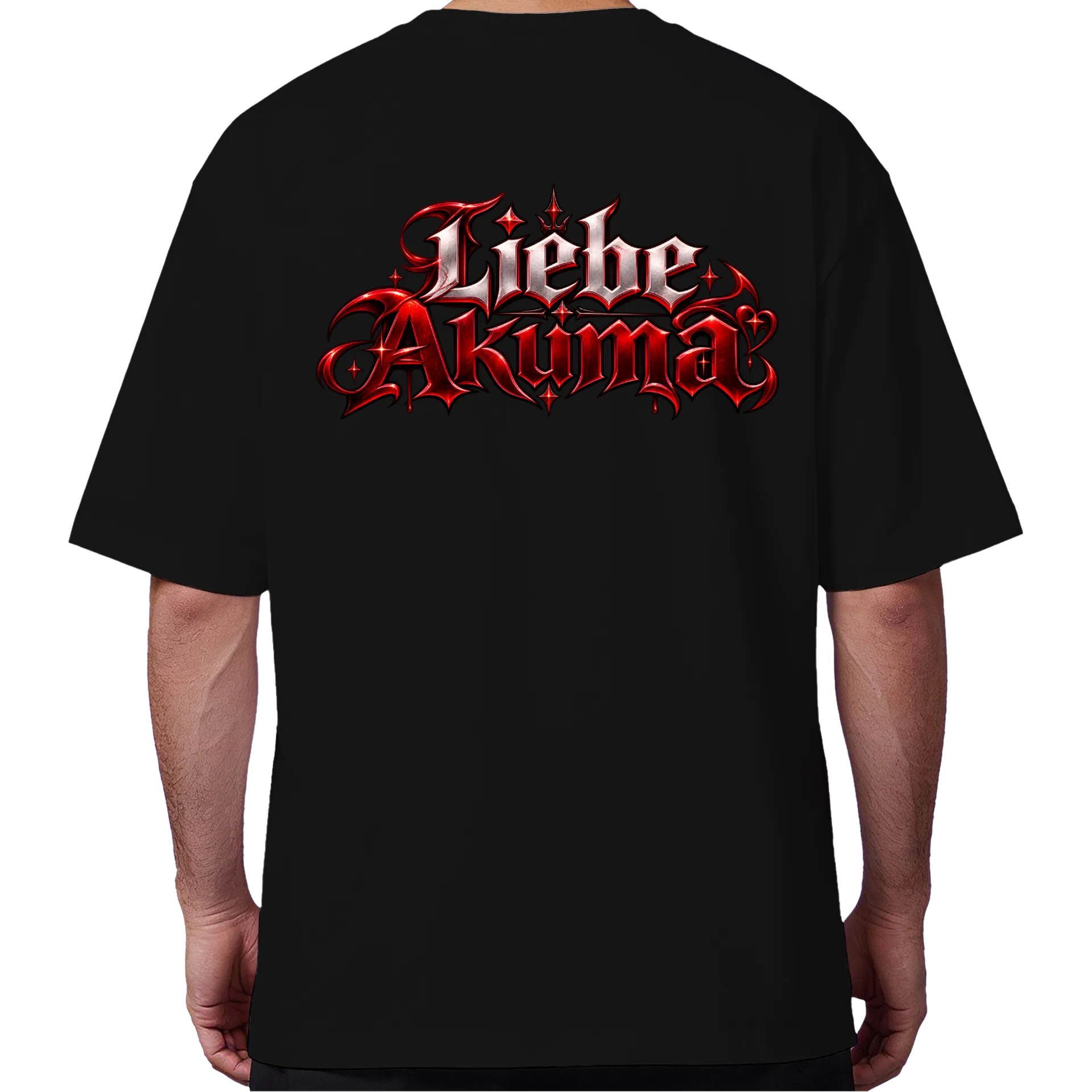 Camiseta Liebe Akuma Chorando Oversized de Liebe Akuma — imagem 6 de 6