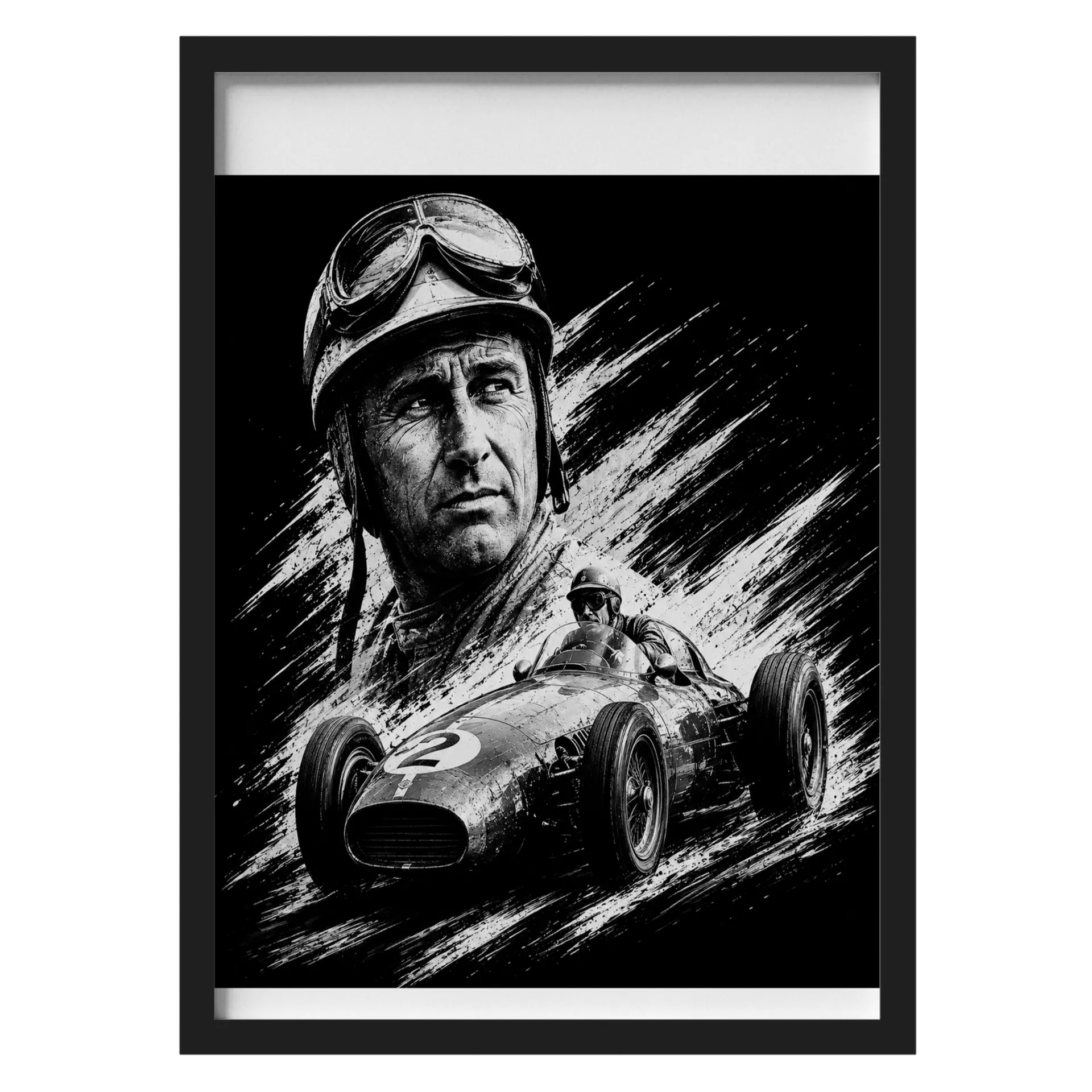Poster Juan Manuel Fangio by Grid de Largada - Imagem 1