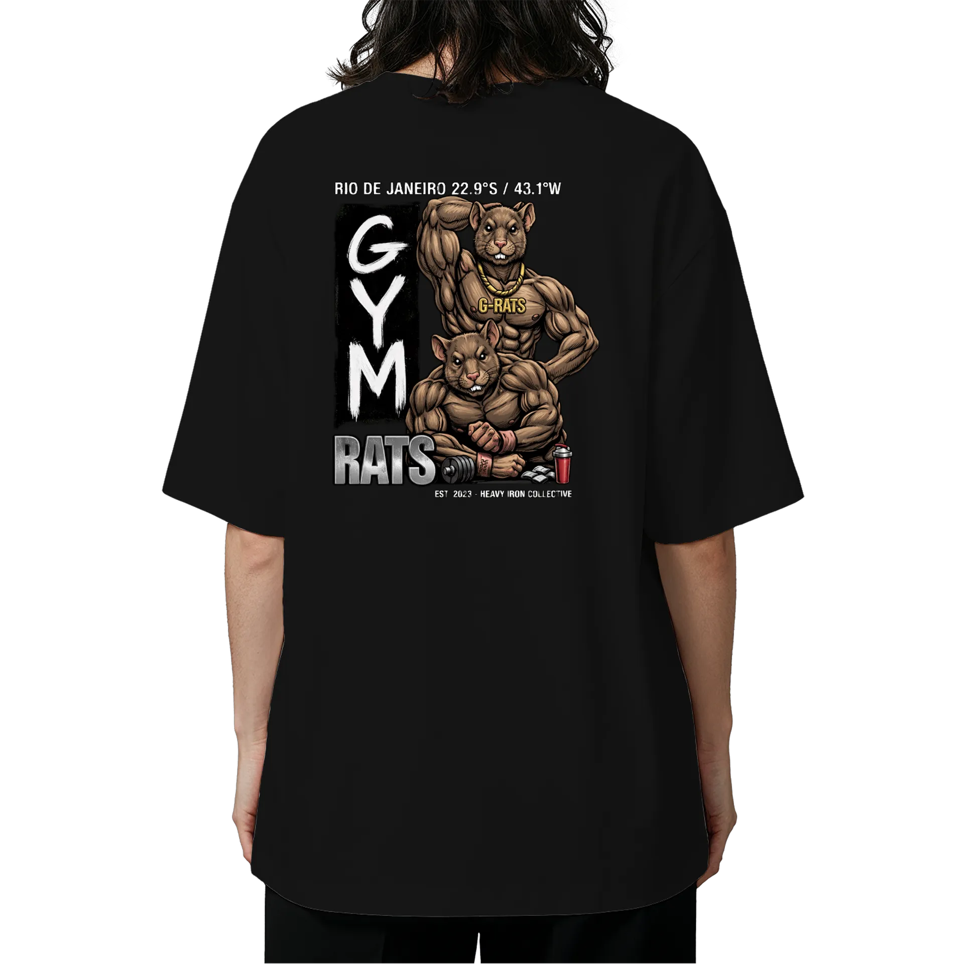 Camiseta Oversized - GYM RATS - Imagem 5