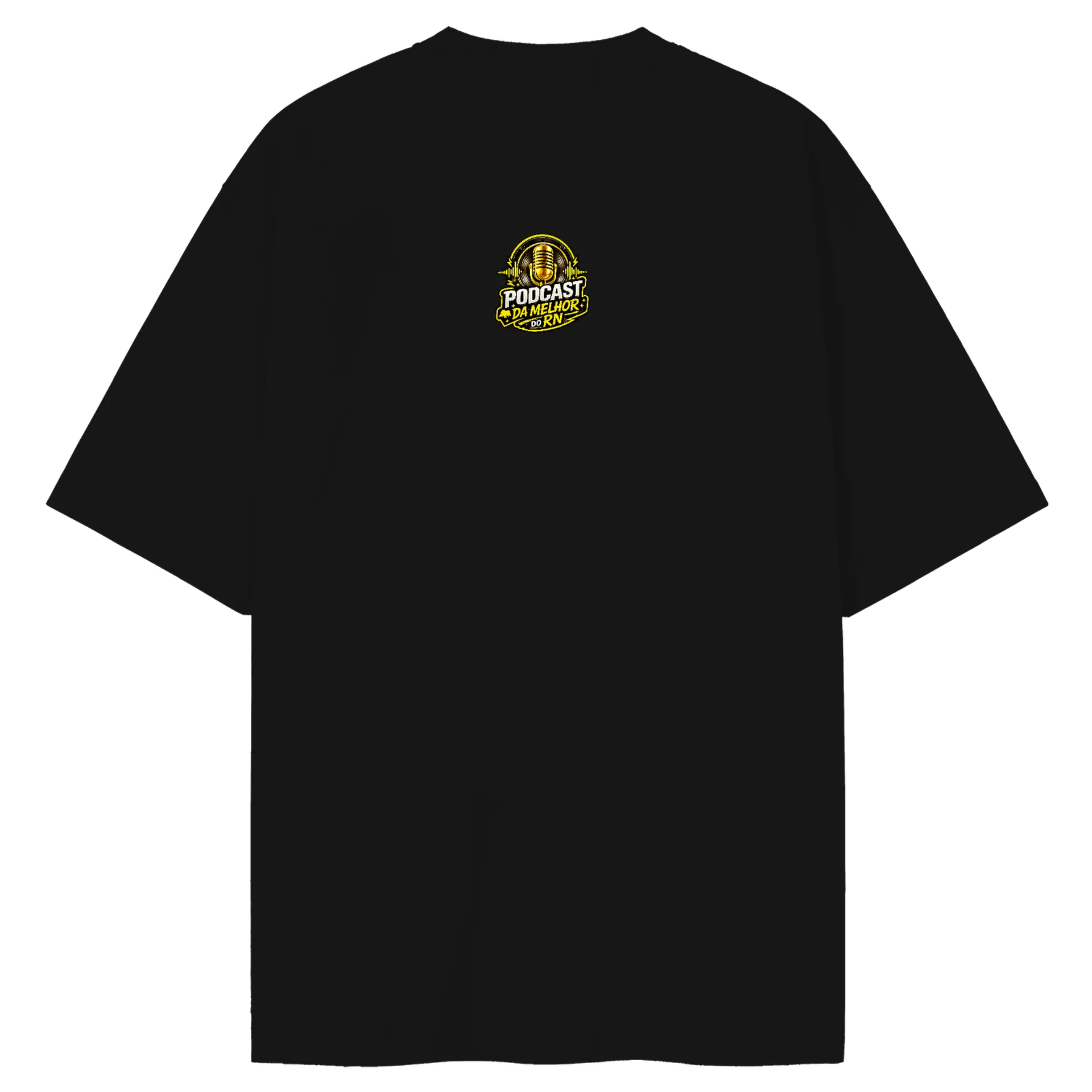 Camiseta Oversized de PODCAST DA MELHOR DO RN