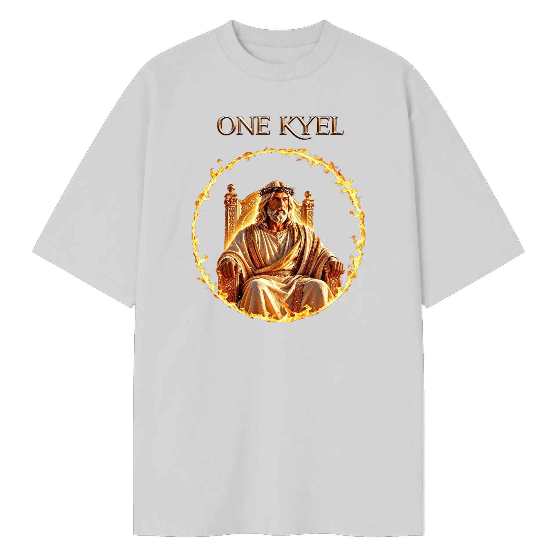 Camiseta Oversized Estampa Logotipo One Kyel 100% Algodão - Imagem 1