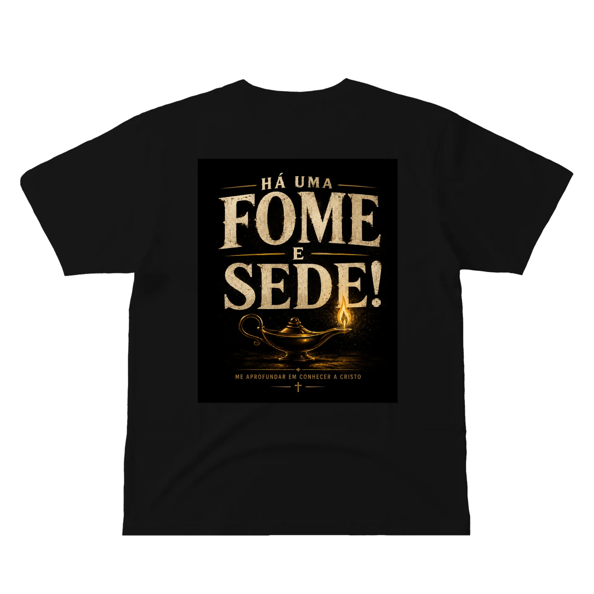 Camiseta Estampa Lampada e Frases 100% Algodão Preto - Imagem 3