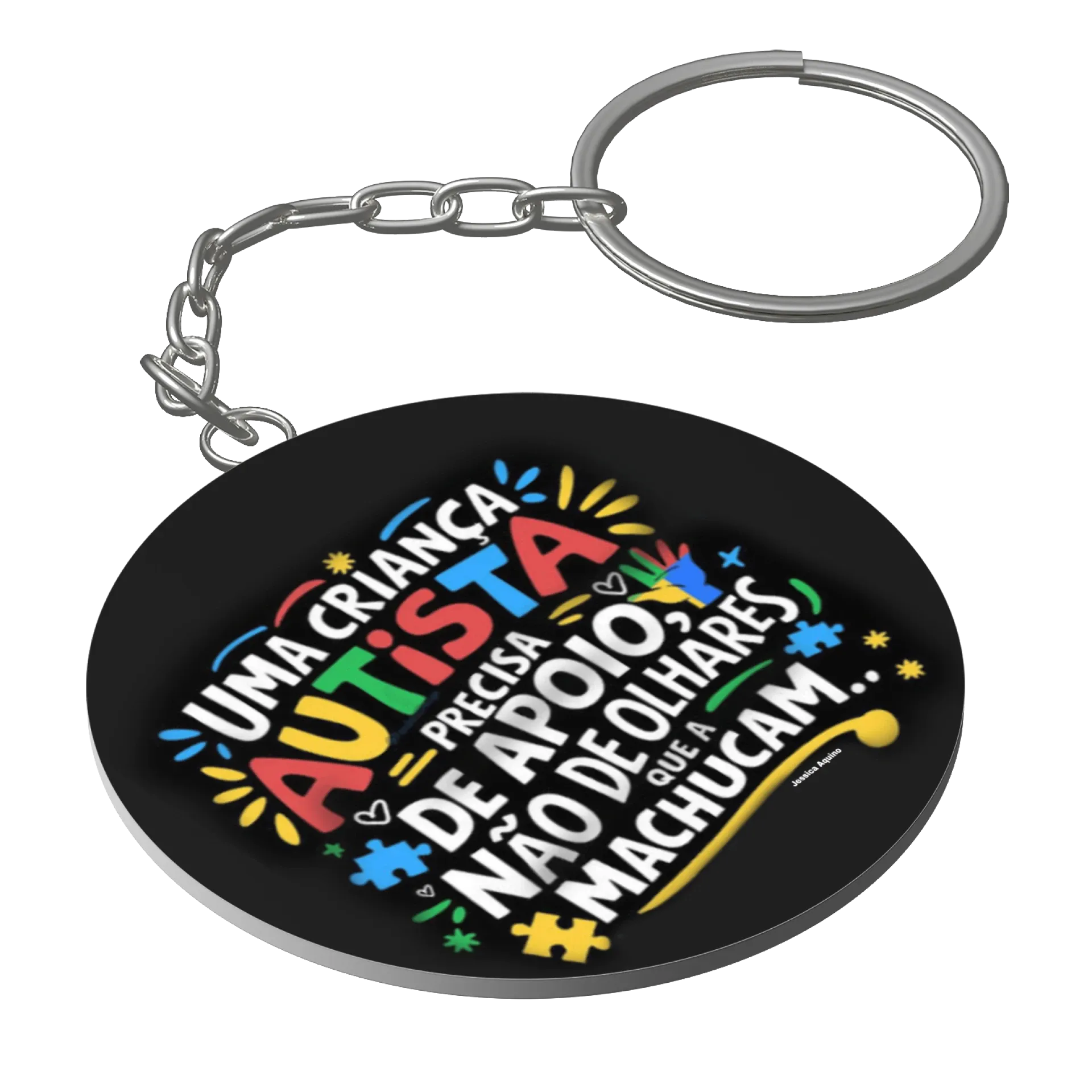 Chaveiro Uma criança autista de Jessica Aquino 
