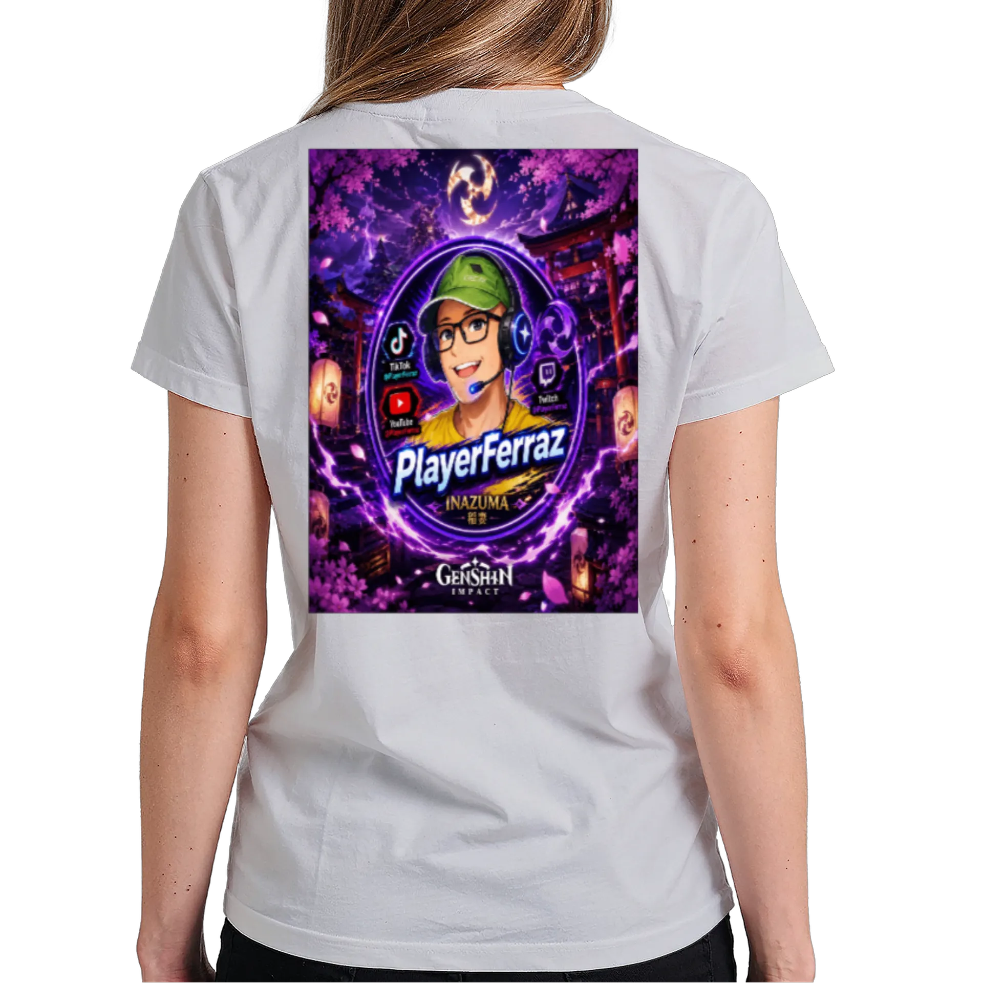 Camiseta Inazuma Genshin Impact by PlayerFerraz. - Imagem 6