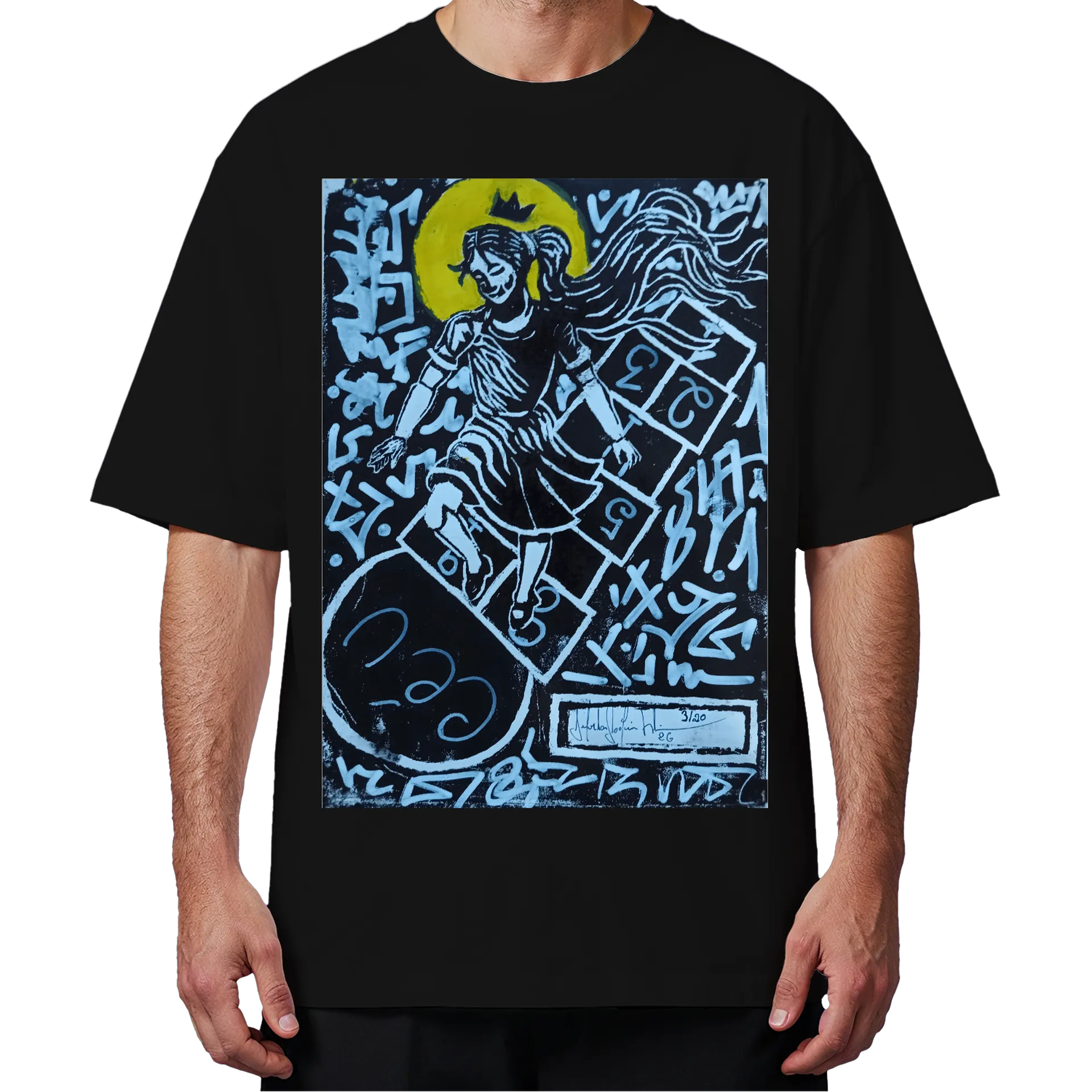 Camiseta Oversized A Pequena Rainha da Amarelinha - Imagem 4