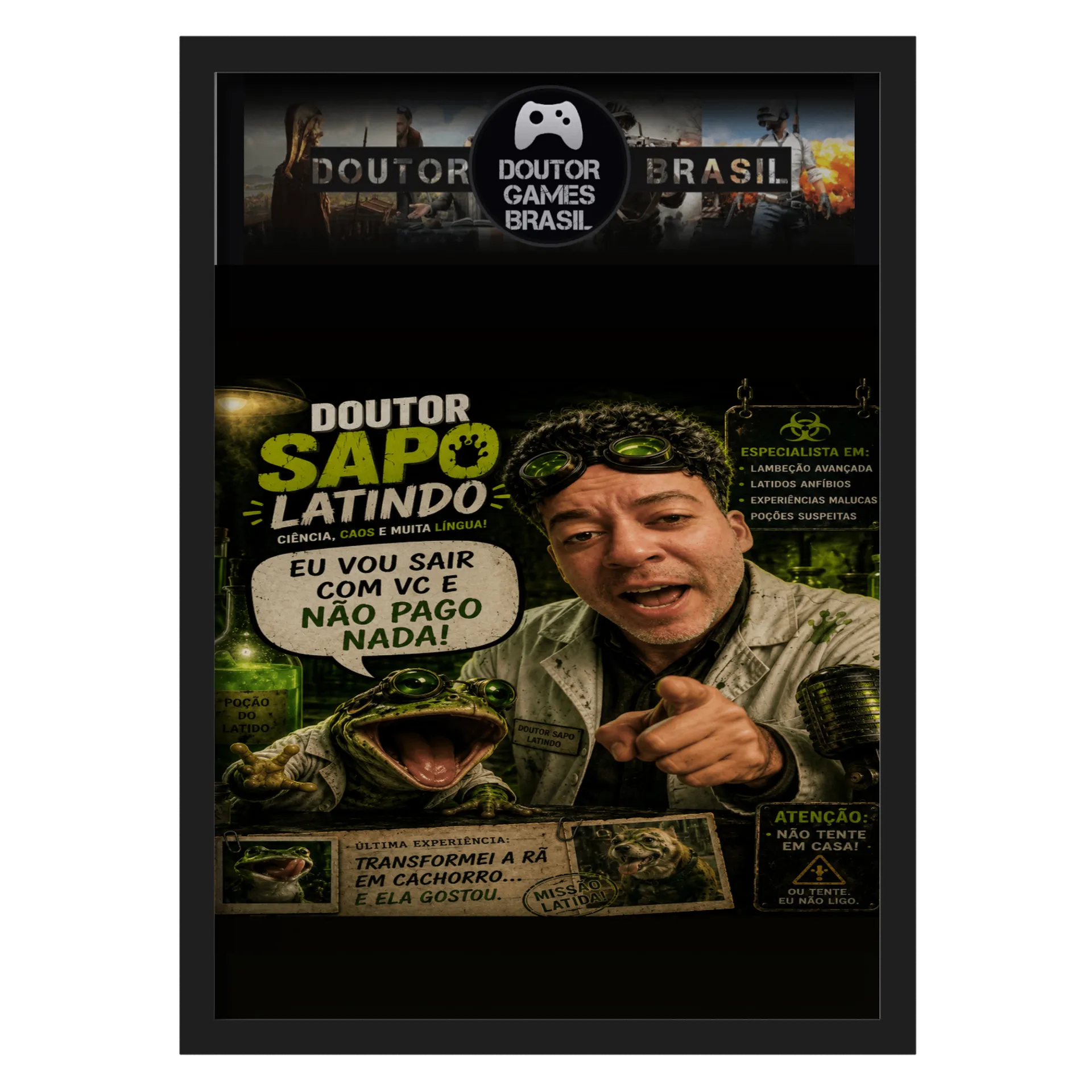Vou sair com você + não pago nada de Dr.Games Brasil