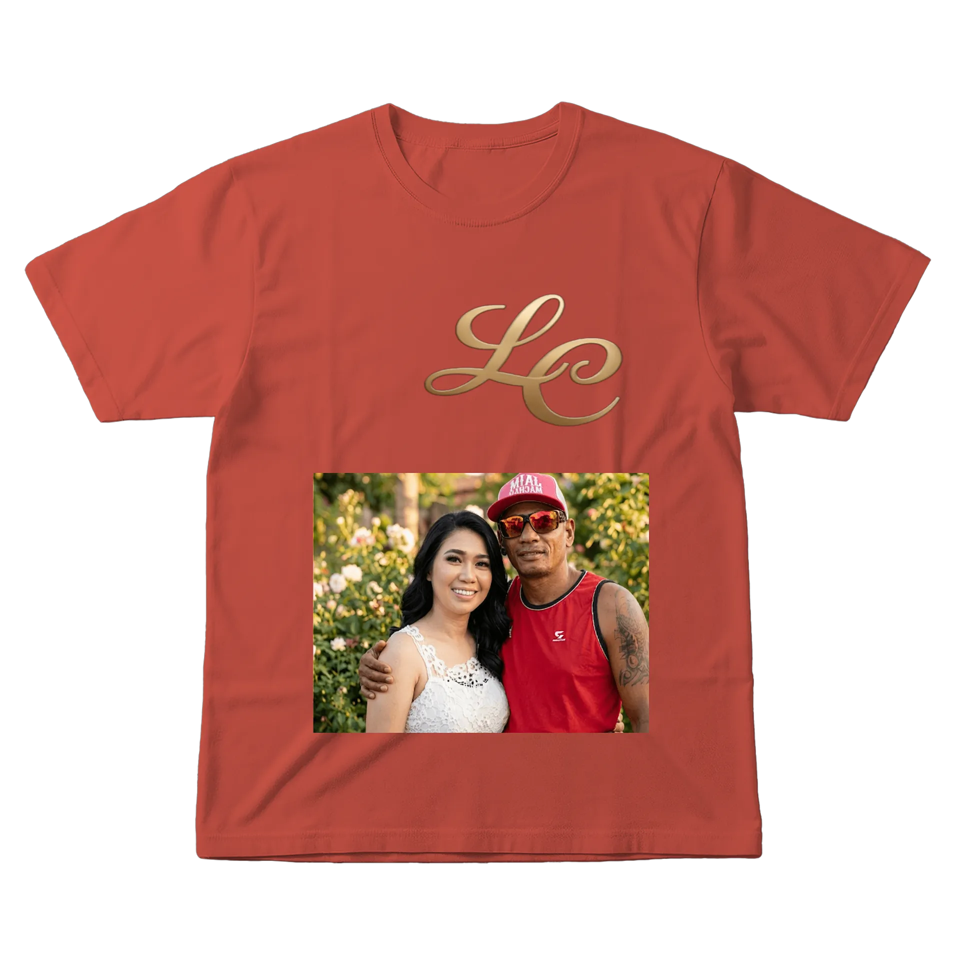 Camiseta oficial Lê Dias e cacachi Vermelha 100% Algodão - Imagem 1
