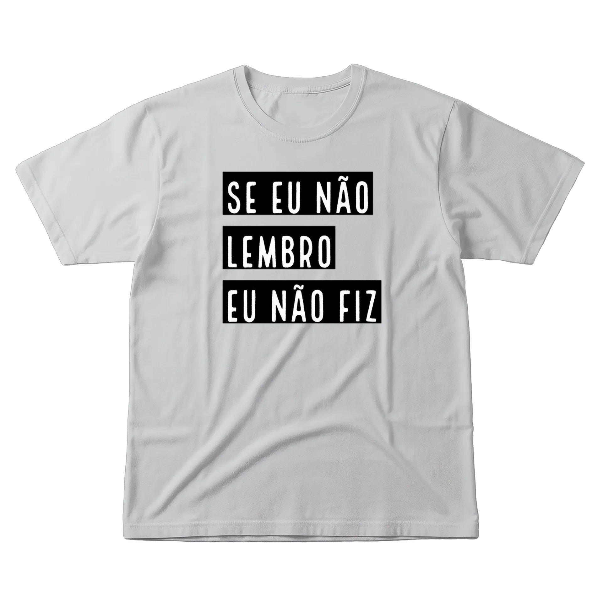 Camiseta Tipográfica Frase Engraçada 100% Algodão - Imagem 1
