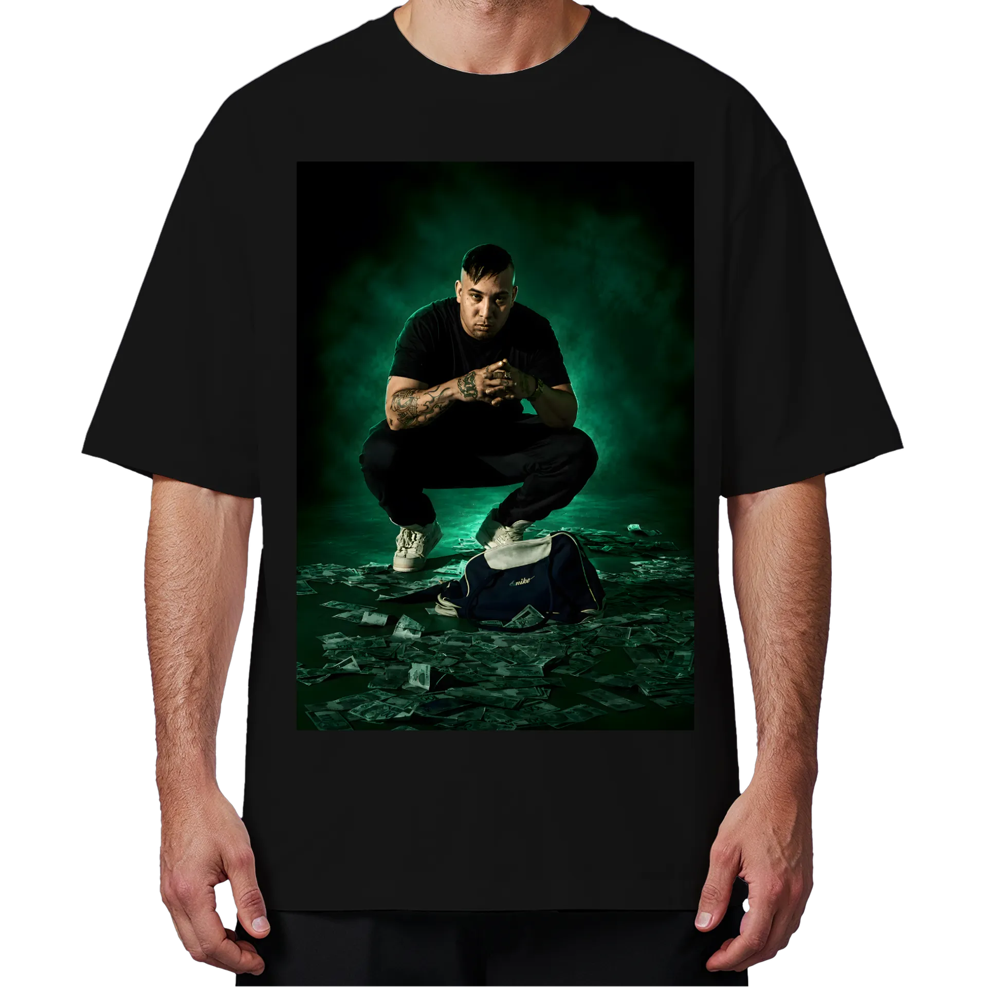Camiseta Oversized Estampa London Stanley Neon Preto de Stanley Money Team  — imagem 4 de 6