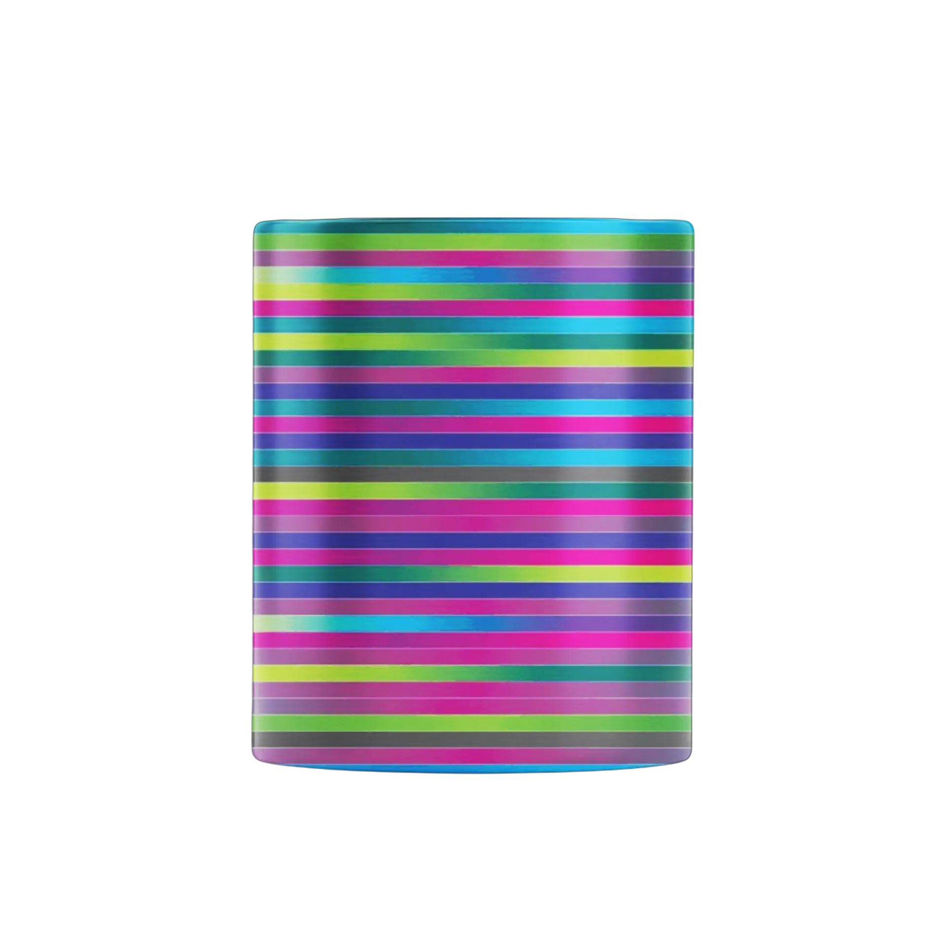 Caneca Estampa Listras Coloridas 325ml - Imagem 2