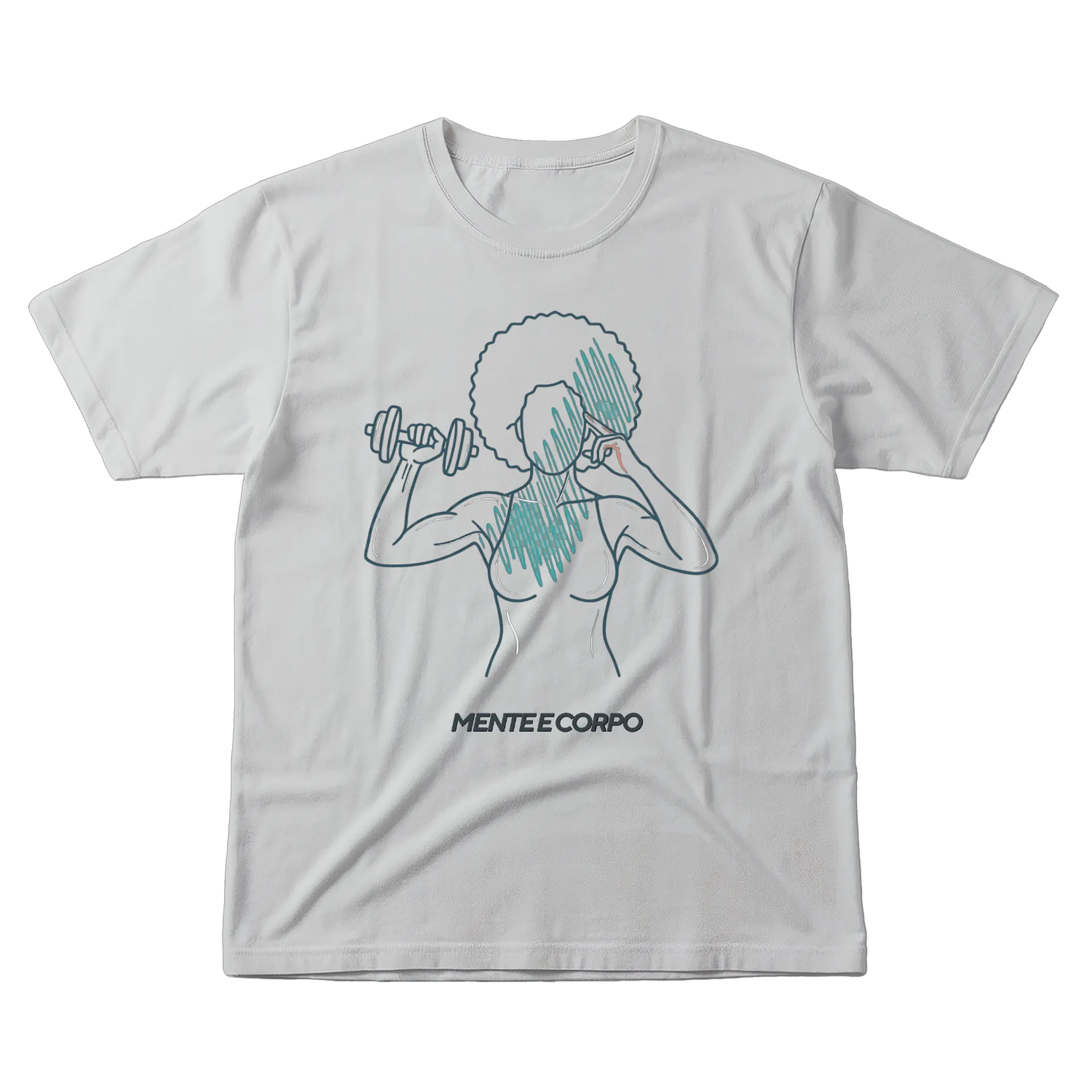 Camiseta Mulher Black Mente e Corpo 100% Algodão - Imagem 1