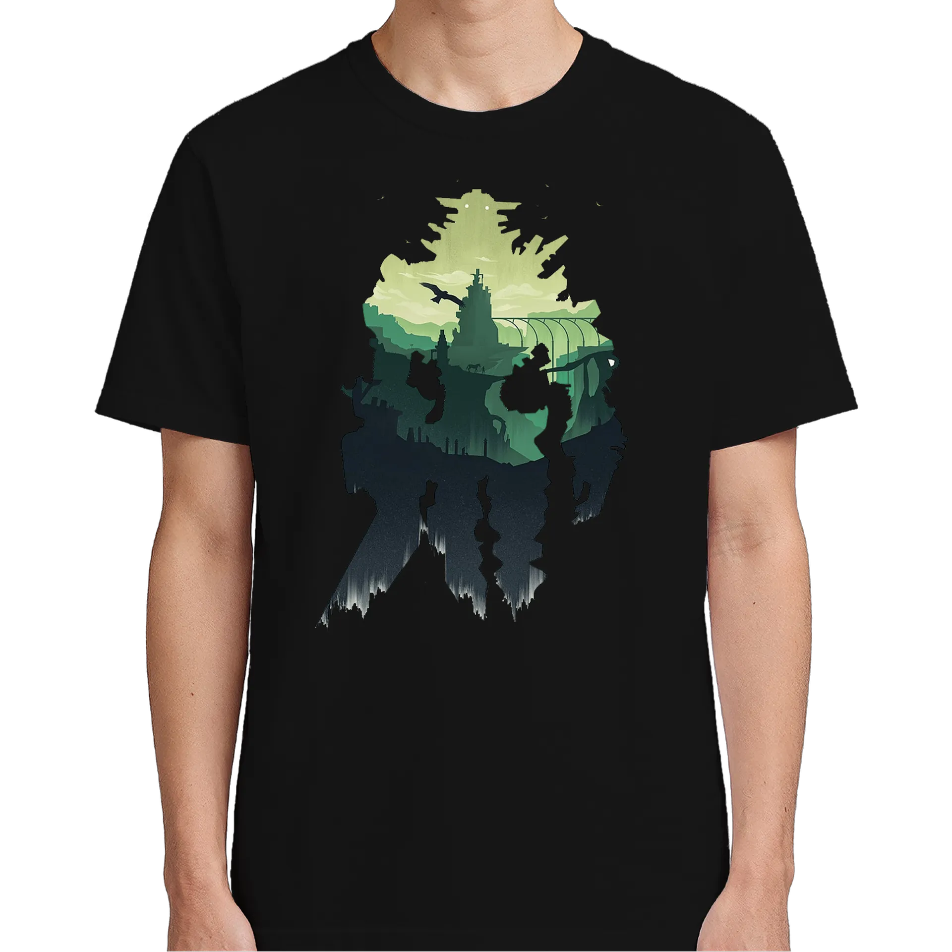 Camiseta Shadow of the Colossus Estampa Verde 100% Algodão - Imagem 5