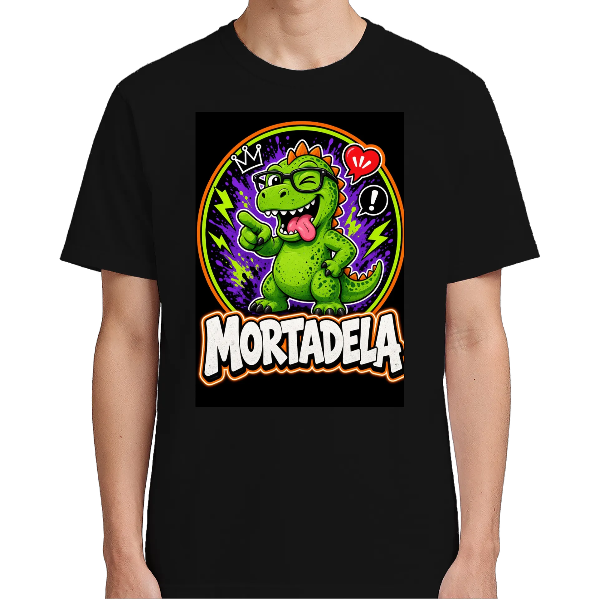 Camiseta mascote mortadela 100% Algodão de MortadelaCega — imagem 4 de 6