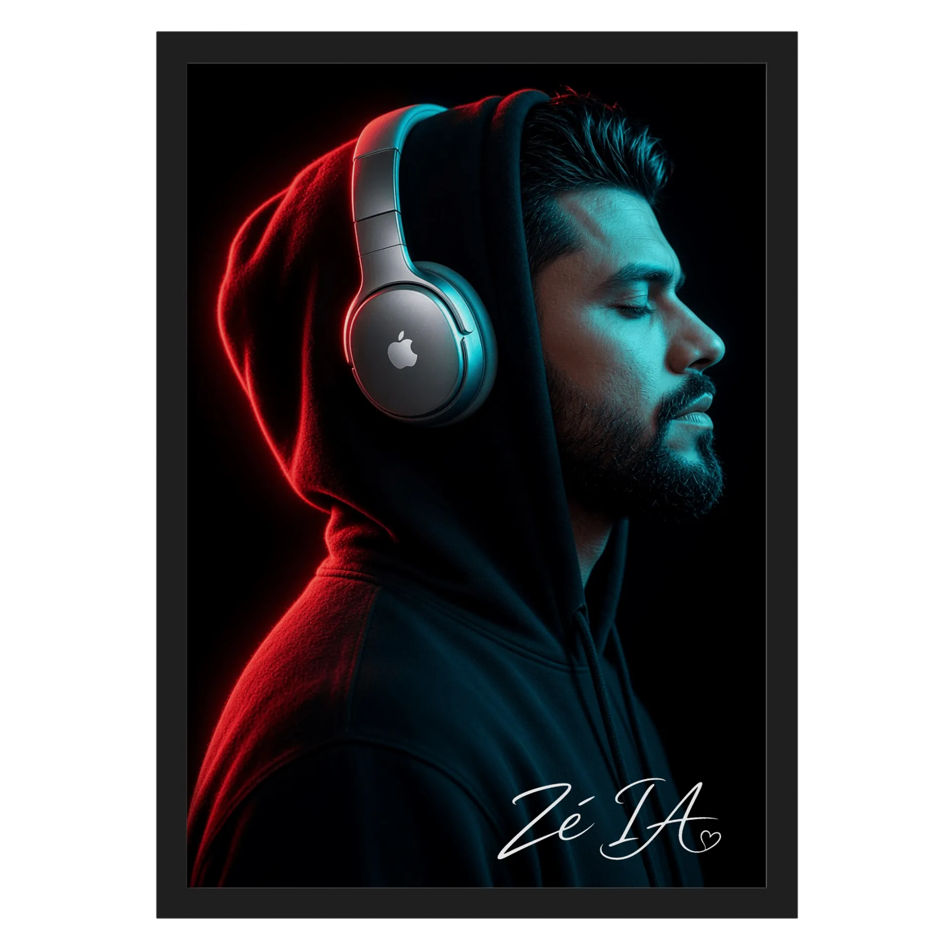 Quadro A3 personalizado Com Vidro de ZÉ IA — imagem 1 de 3