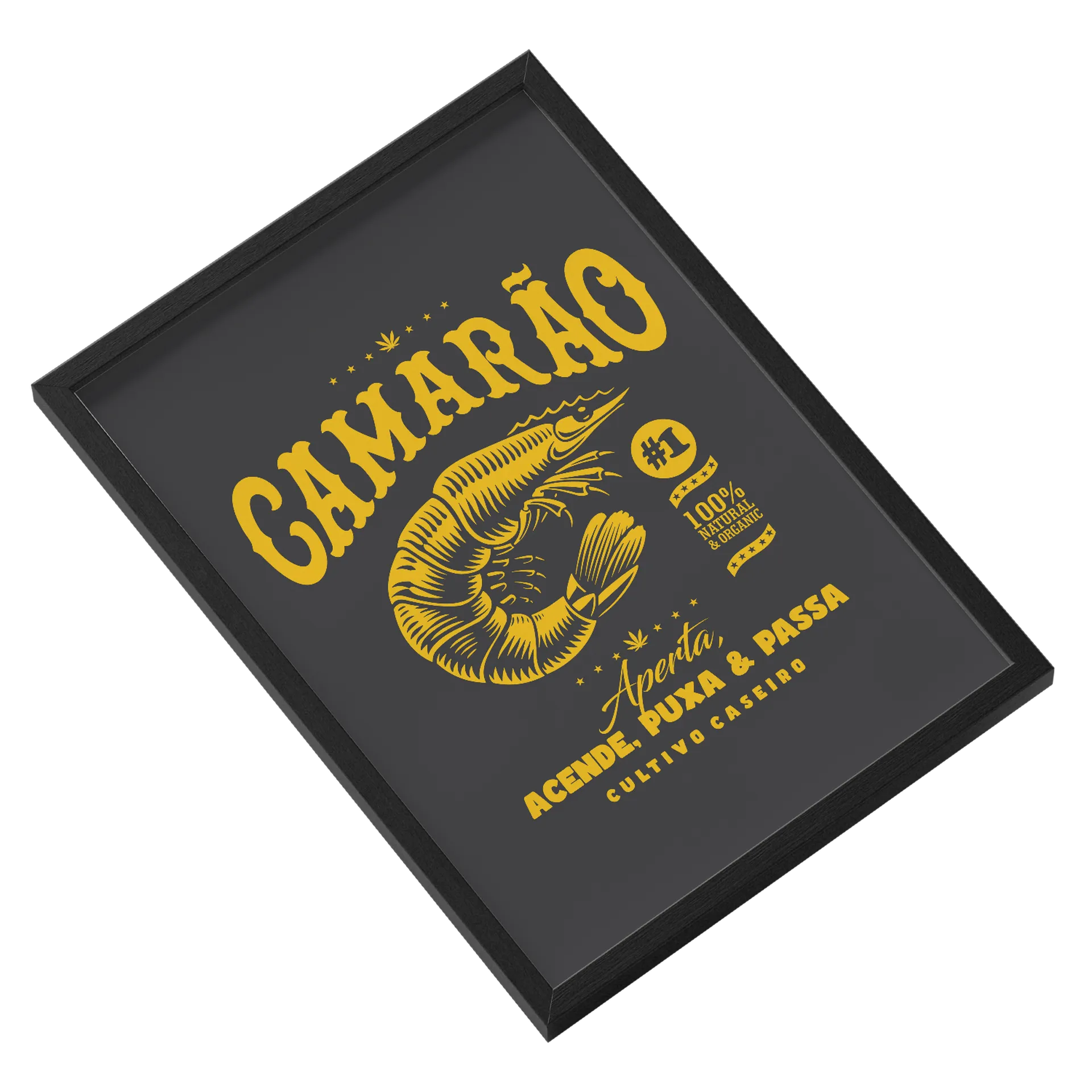 Quadro Camarão 100% Natural A3 - Imagem 2