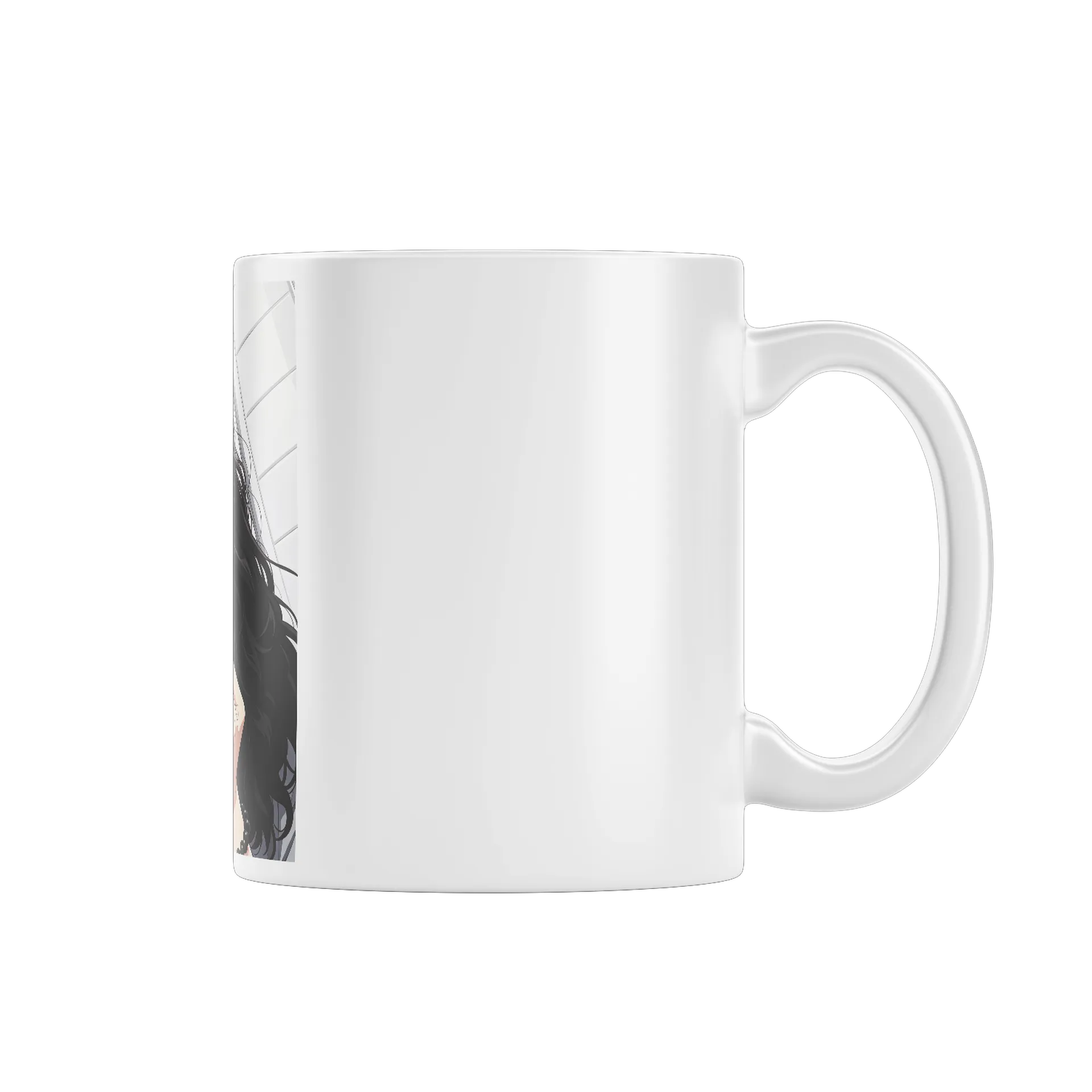 Caneca Porcelana Retrato Ilustrado Mulher 325ml - Imagem 1