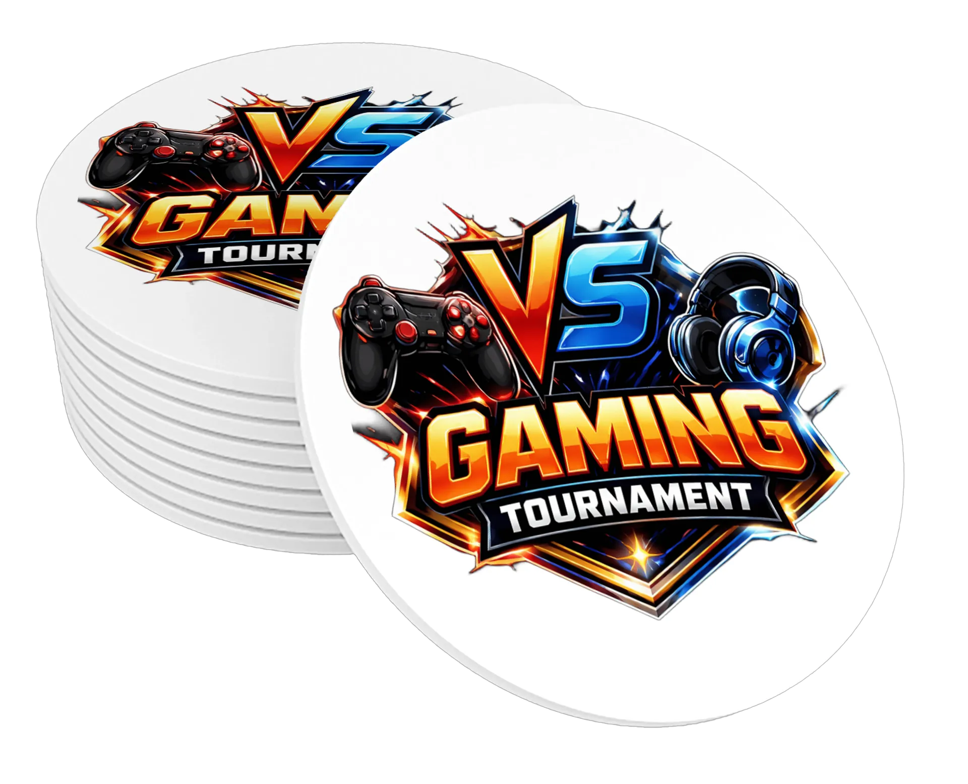 Porta-copo MDF Gaming Tournament 10x10cm de gnnewgame
