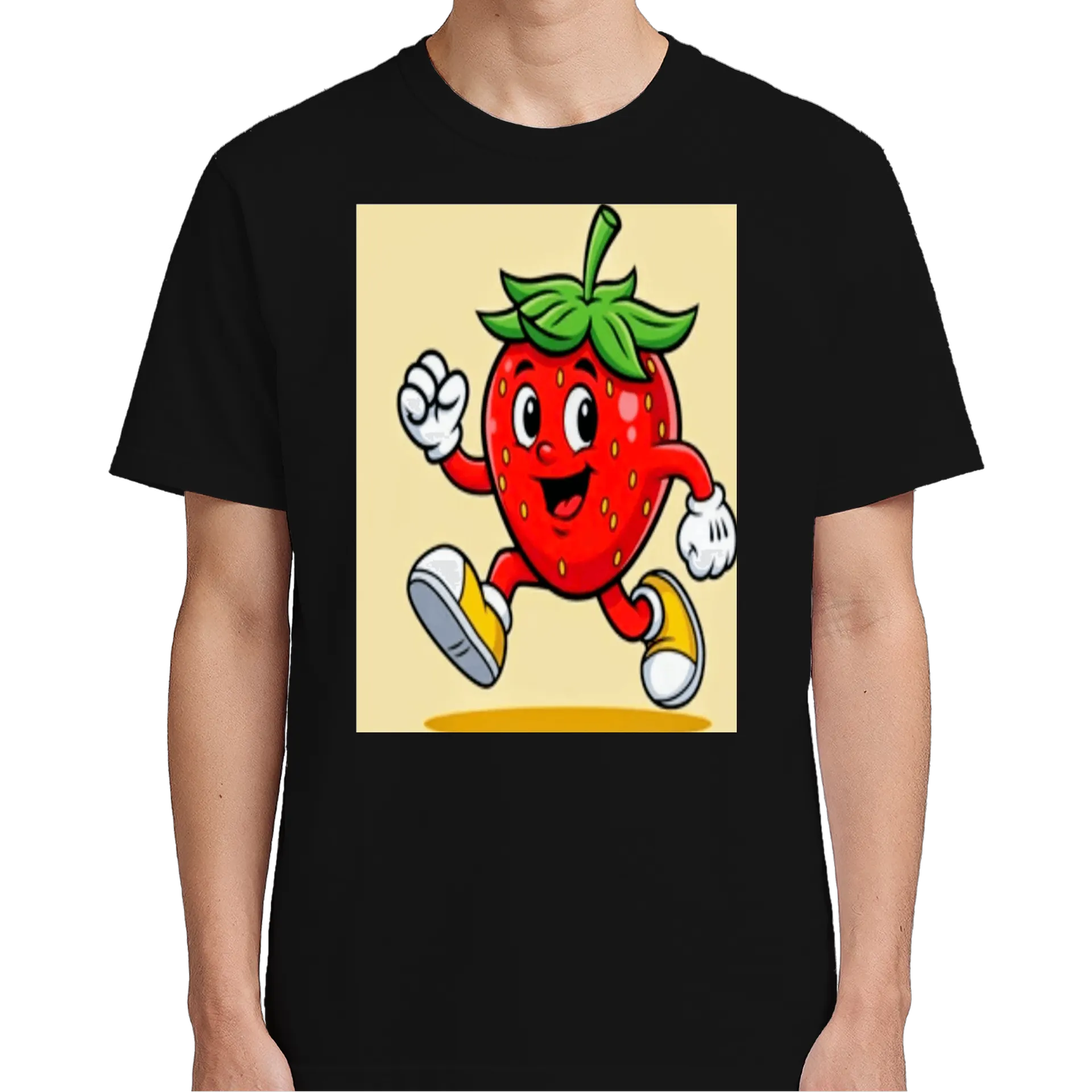 Camiseta Morango Cartoon Personagem 100% Algodão - Imagem 4
