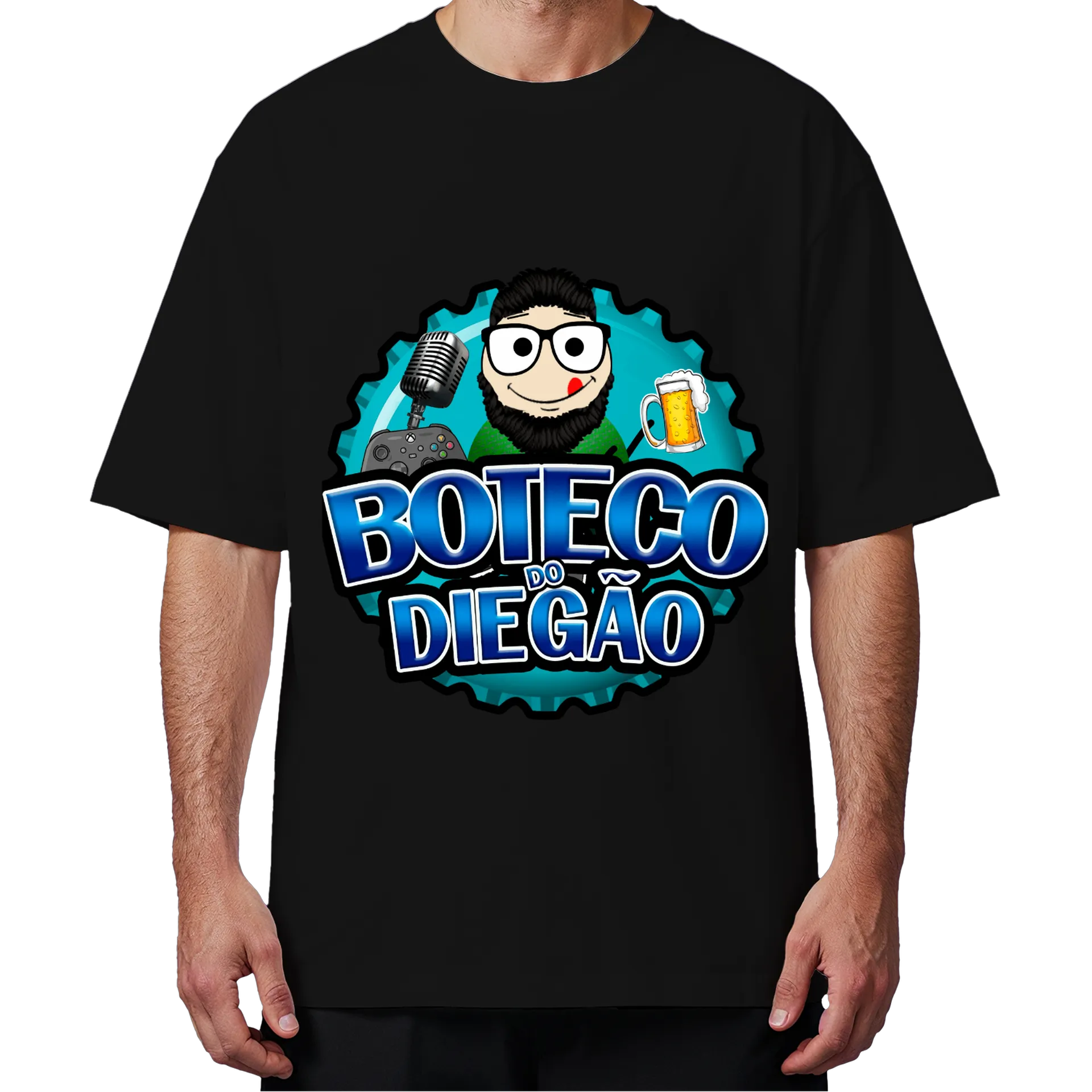 Camiseta Oversized Boteco do Diegão de Diego Palma — imagem 4 de 6