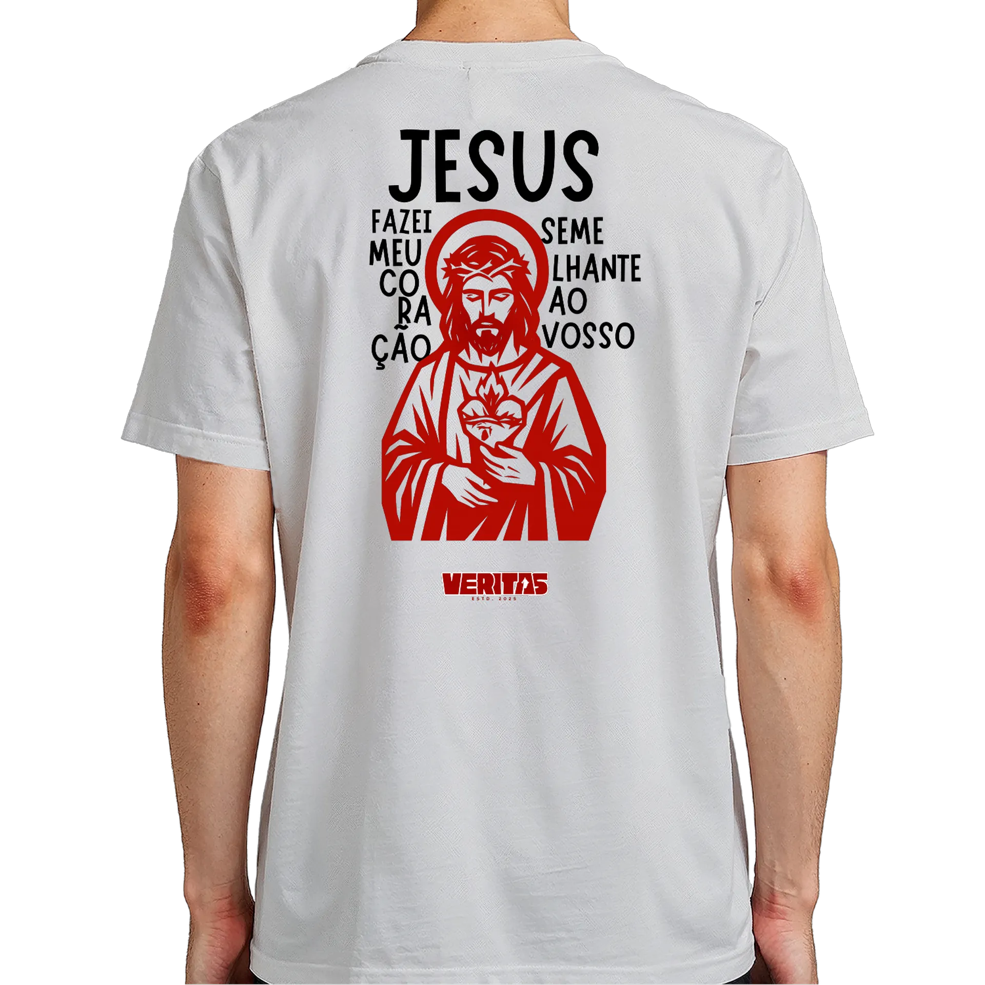 Camiseta - Sagrado Coração de Jesus - Vermelho - Imagem 7