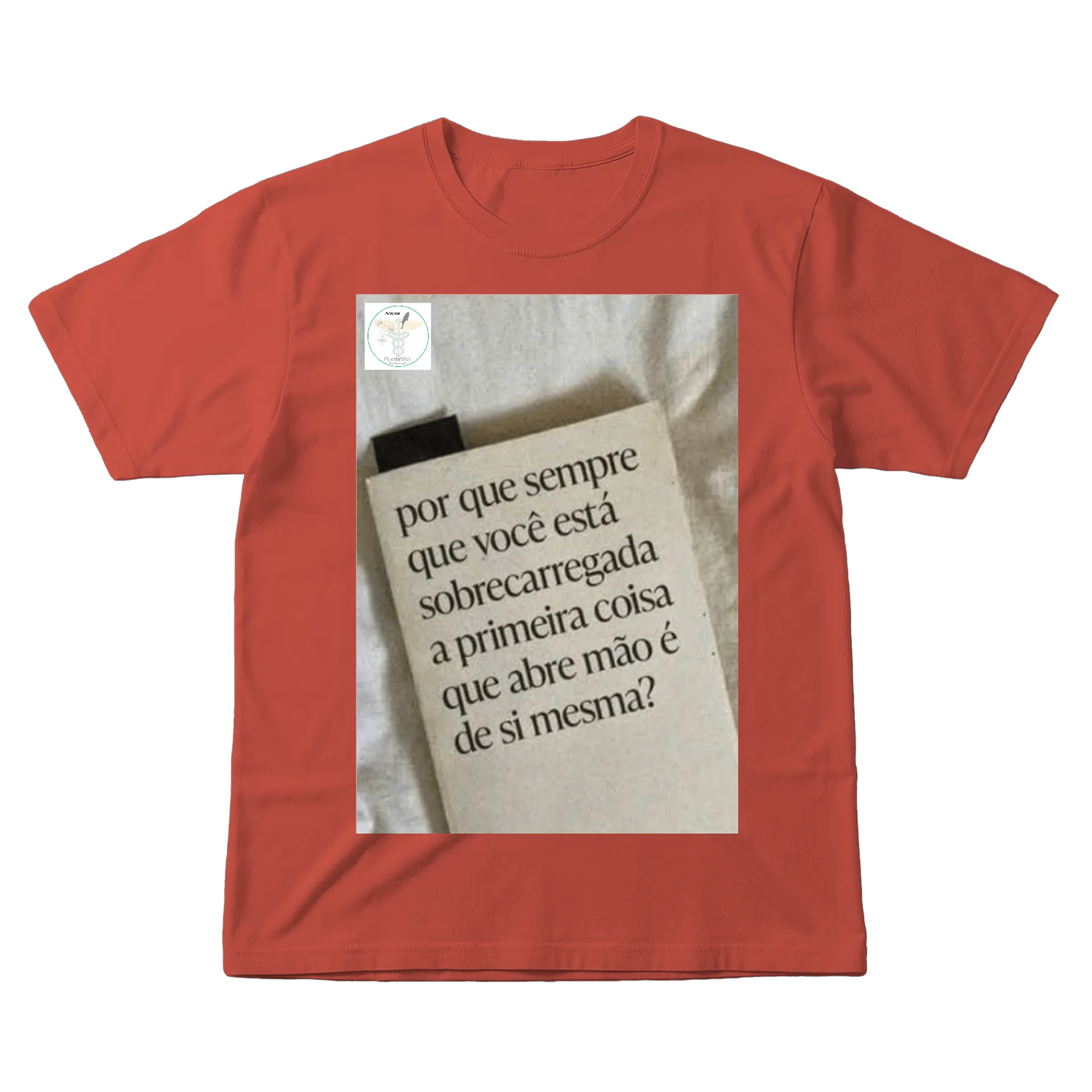 Camiseta Estampa Tipográfica Frase Reflexiva 100% Algodão - Imagem 1