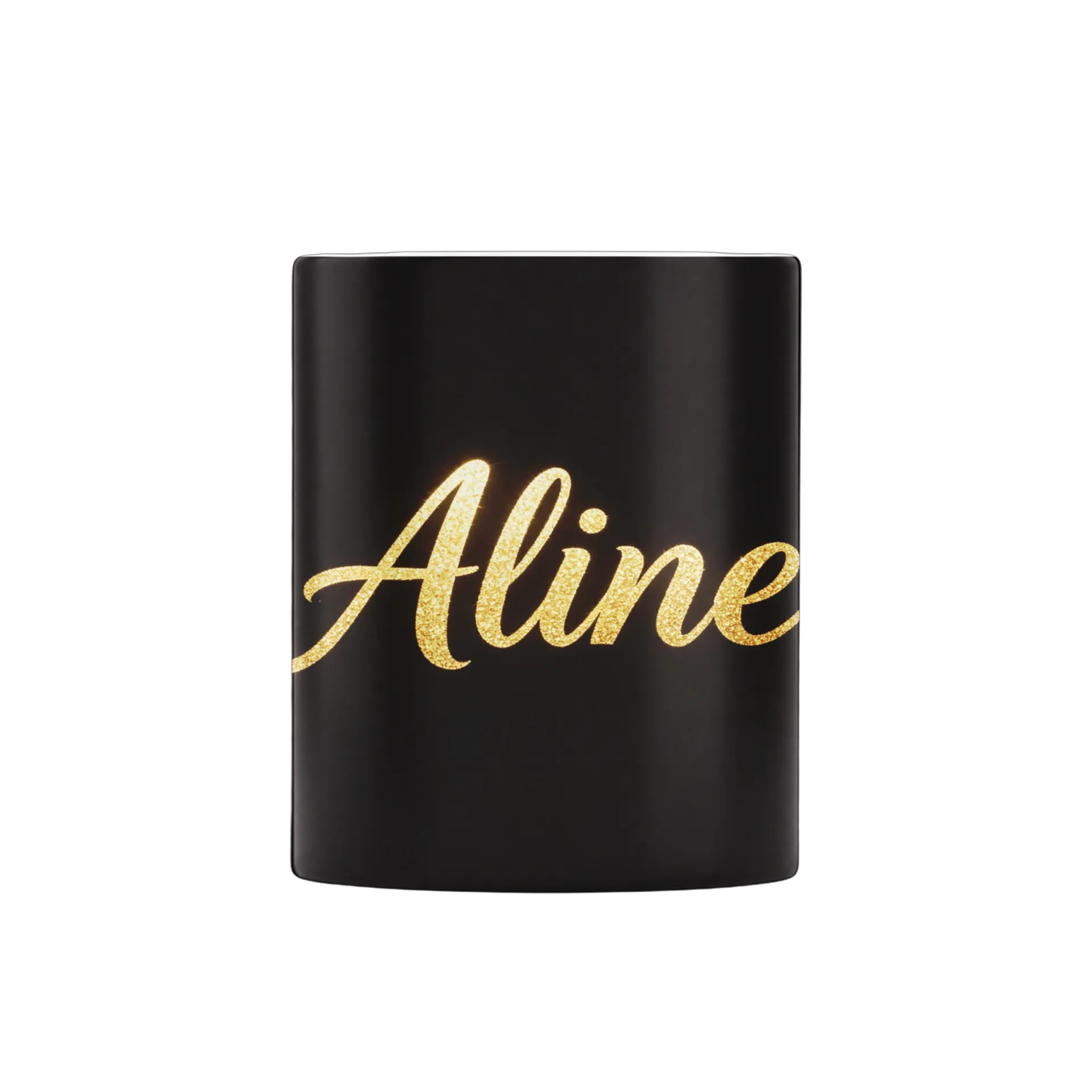 Caneca Porcelana Nome em Ouro Glitter 325ml - Imagem 3