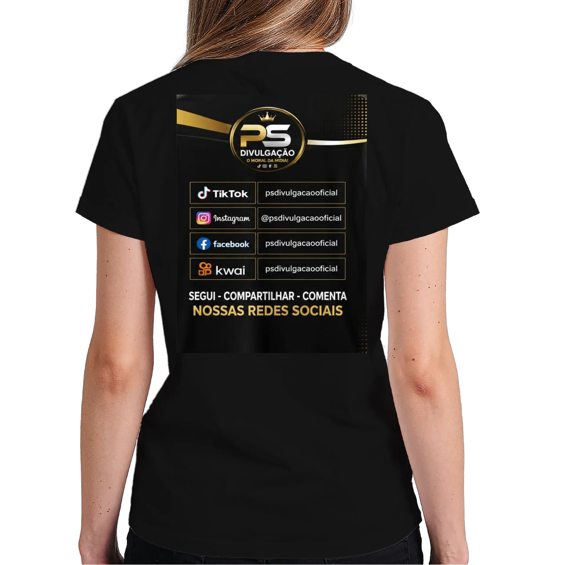 Camiseta personalizada de Ps divulgação  — imagem 5 de 6