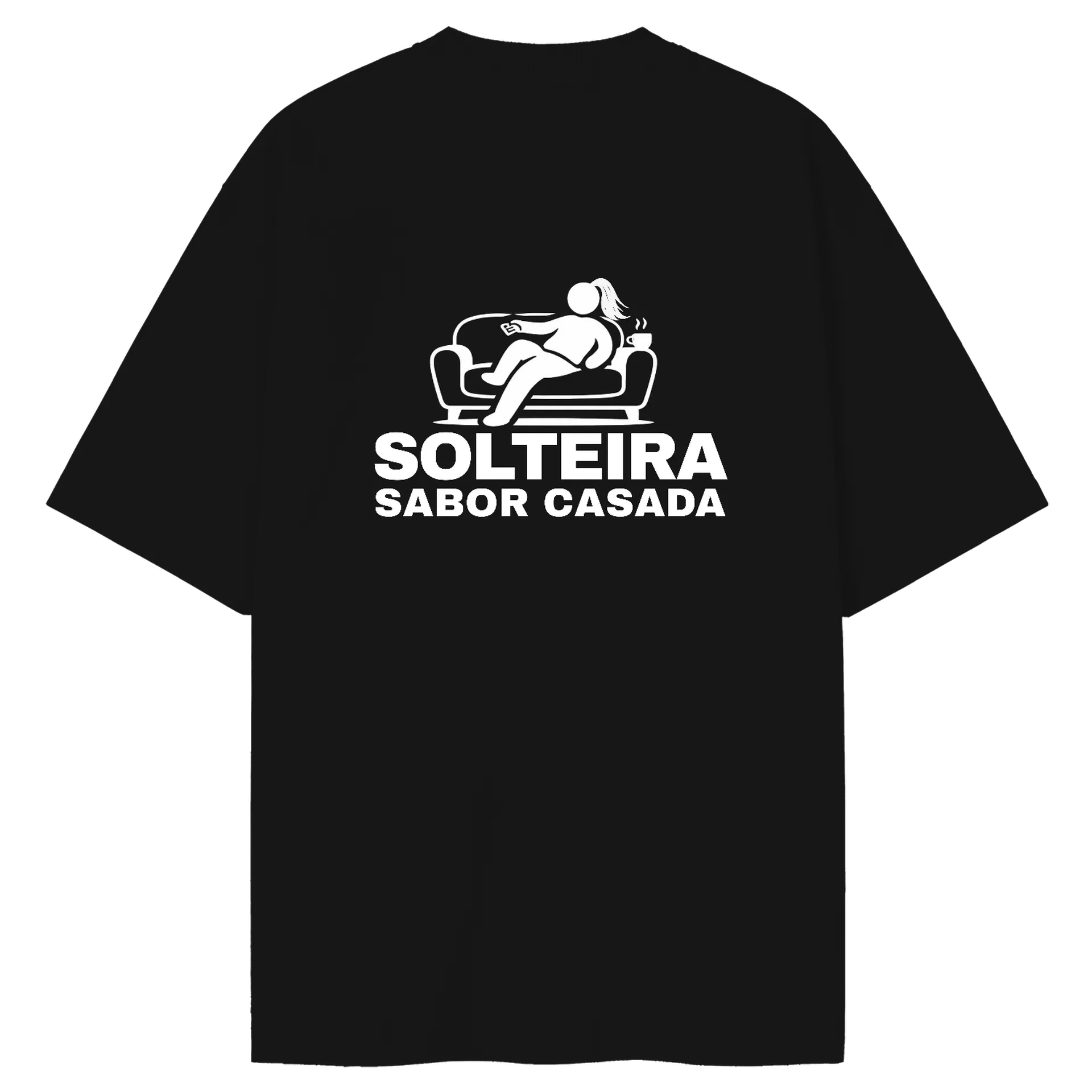 Camiseta Oversized Solteira Sabor Casada - Imagem 2