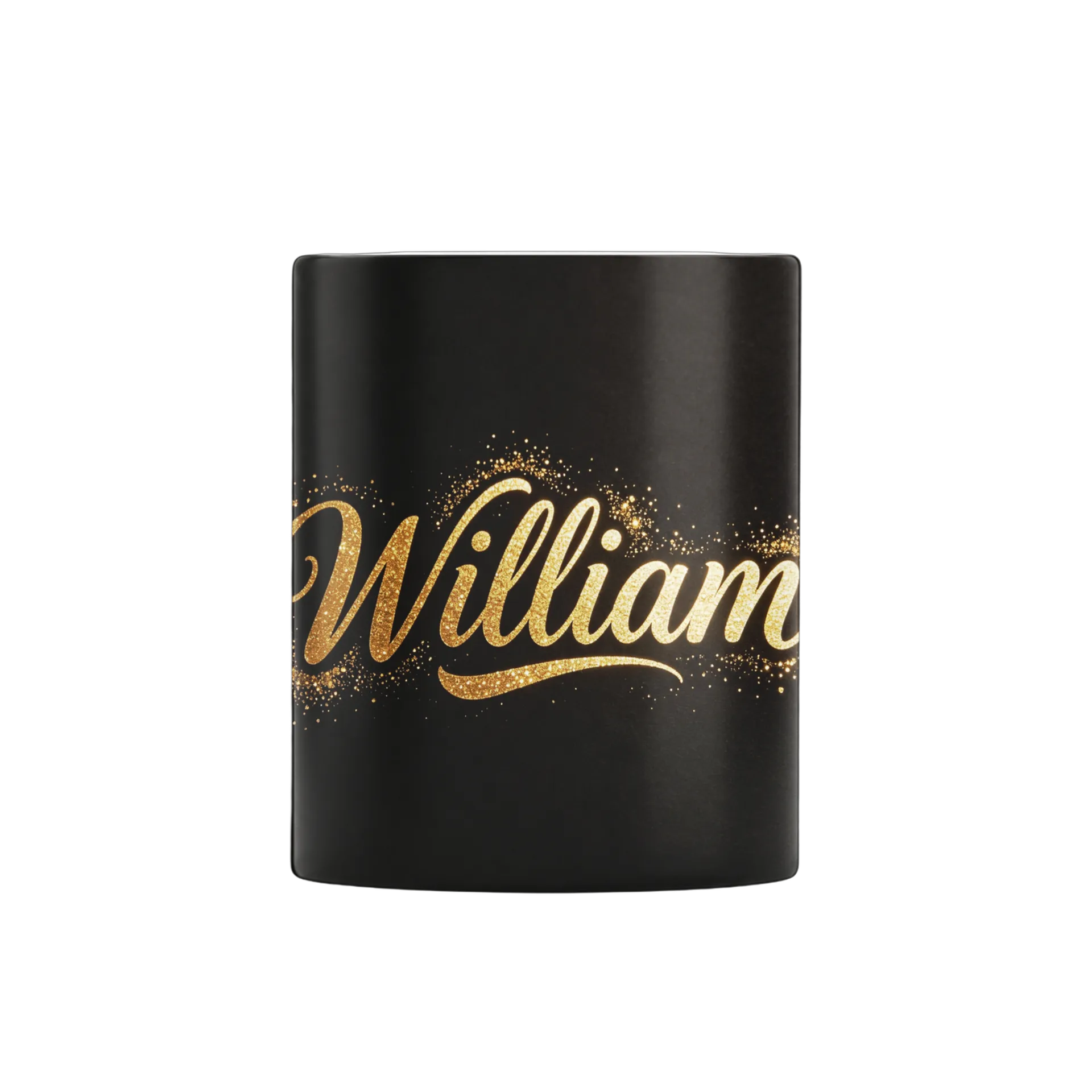 Caneca Porcelana William Glitter Ouro 325ml - Imagem 1