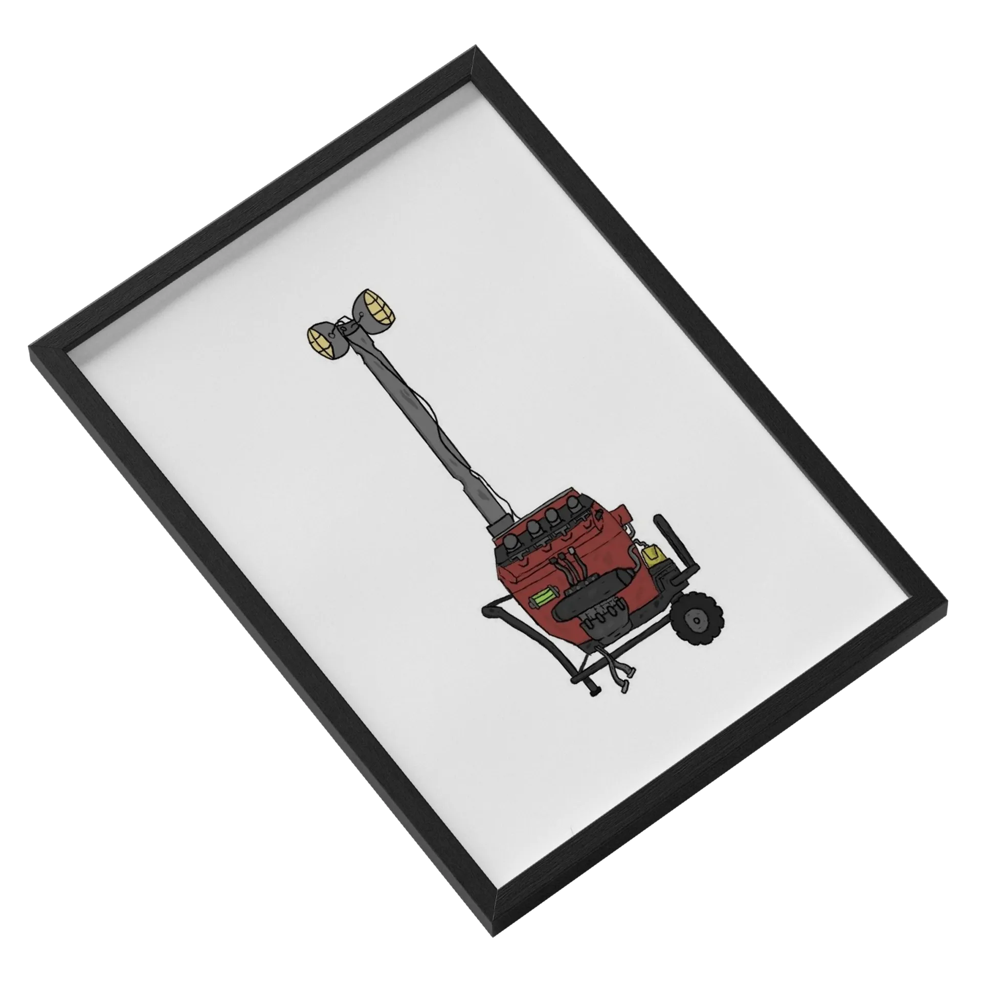 Quadro A3 personalizado Com Vidro (Gerador Feito) - Imagem 2