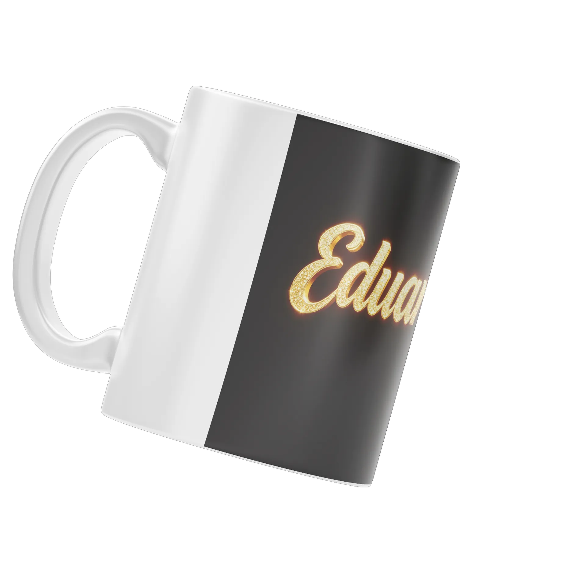 Caneca Porcelana Eduardo Ouro 325ml - Imagem 3