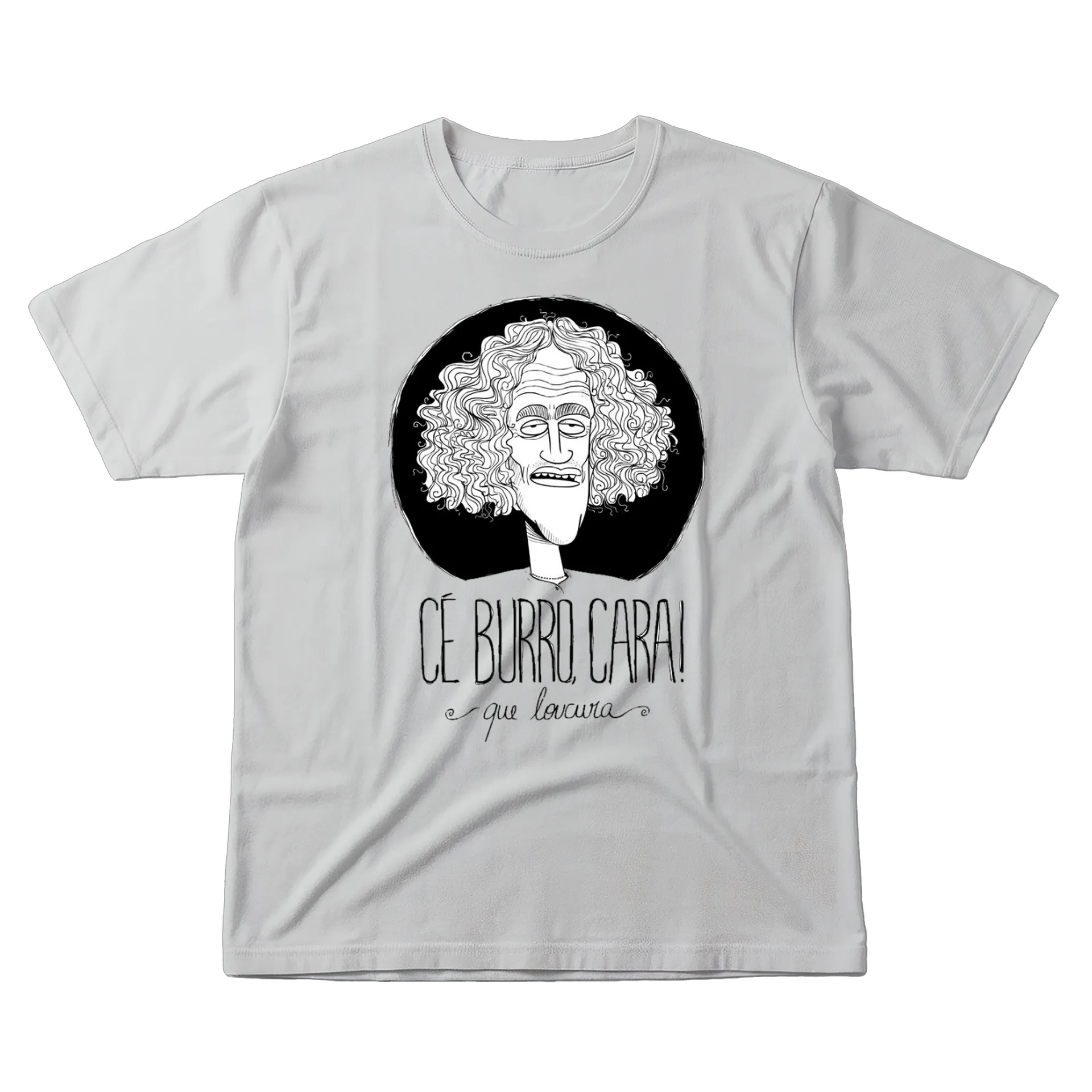Camiseta Estampa Cé Burro Cara 100% Algodão - Imagem 1