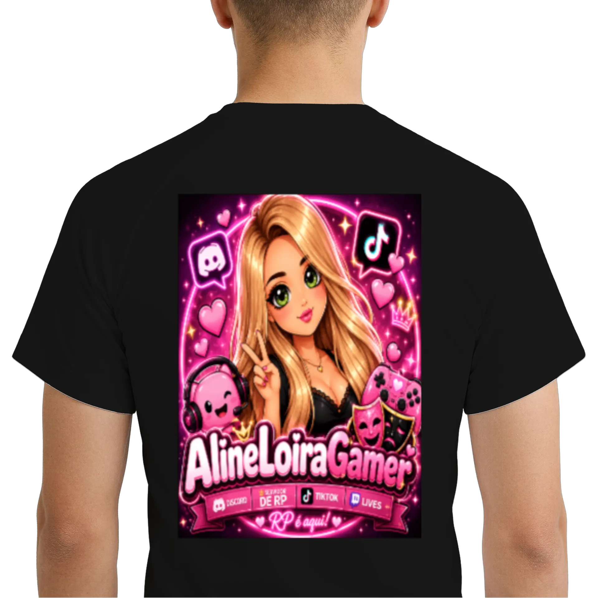 Camiseta Dry Fit Gamer Estampa Personalizada 100% Polyester - Imagem 6