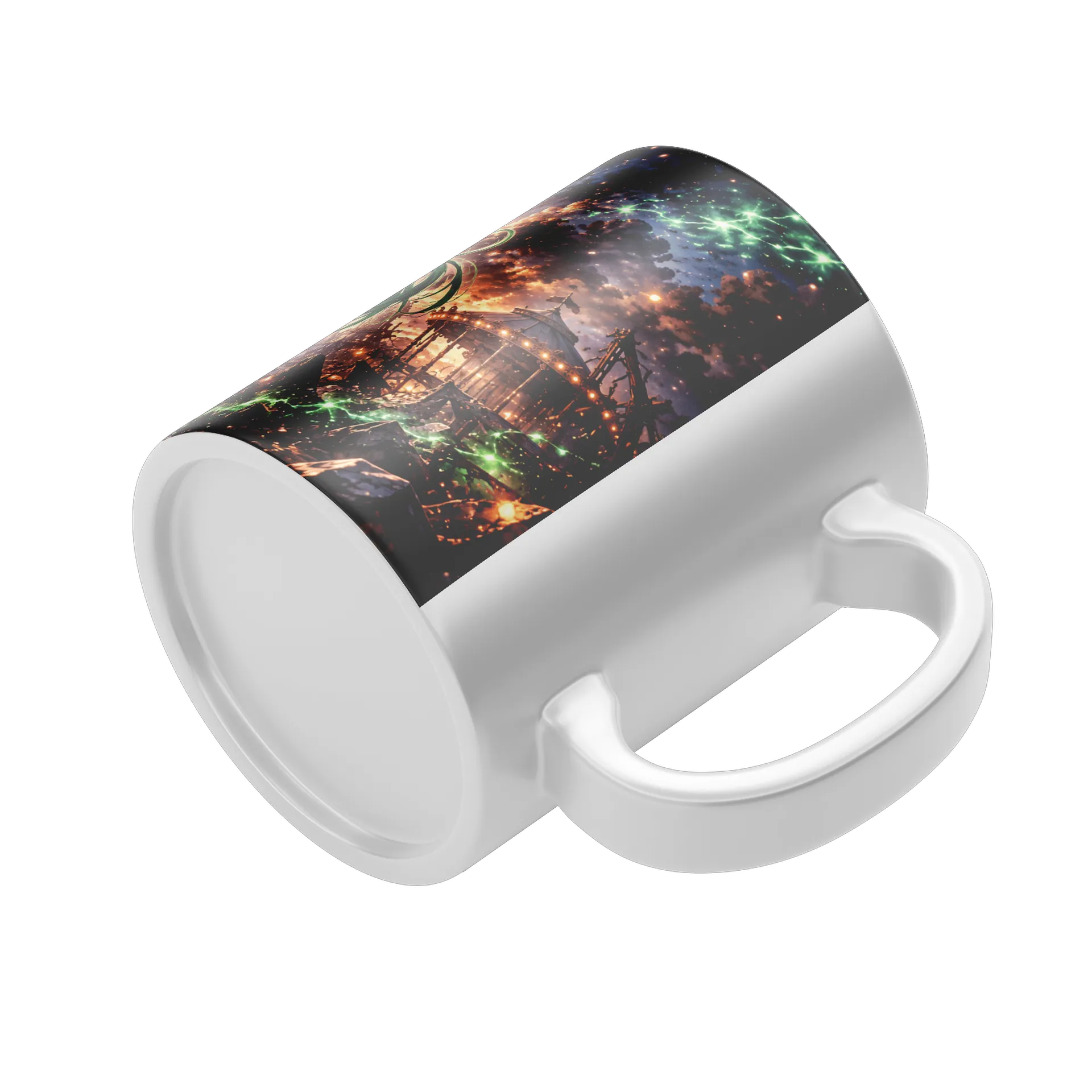 Caneca Bruxa de Cabelo Verde em Parque de Diversões 325ml - Imagem 4