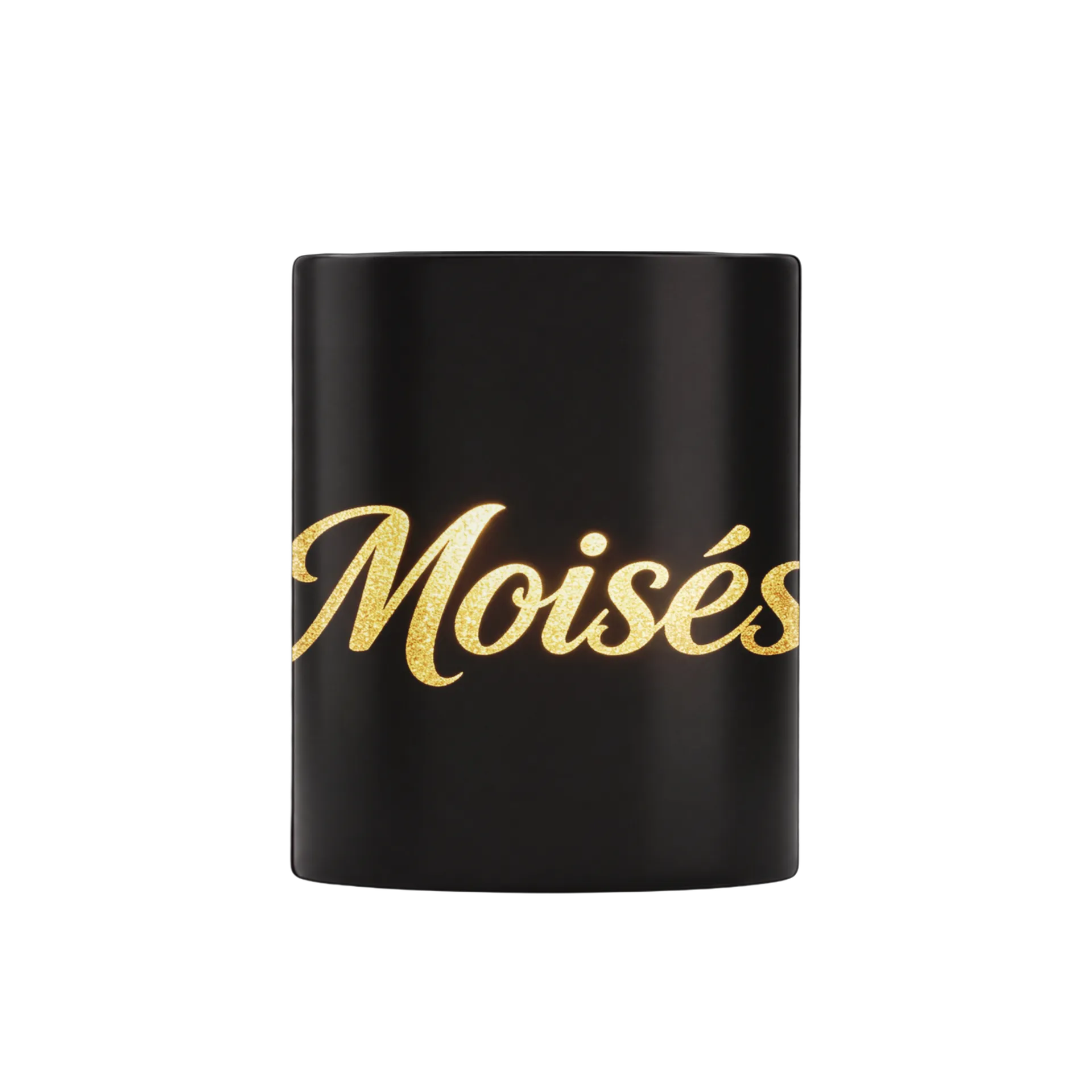 Caneca Escrito MOISES em Ouro Glitter 325ml - Imagem 1